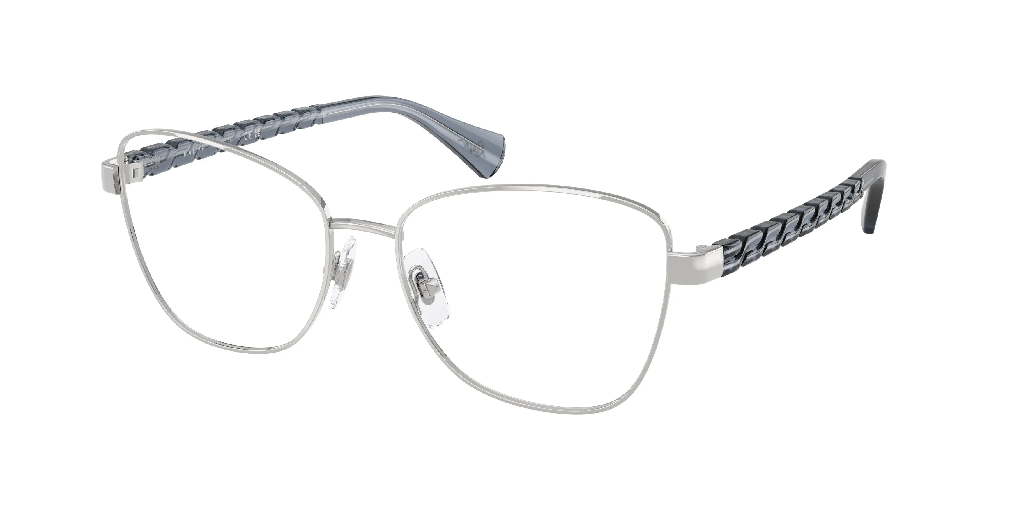 Ralph Lauren RA6064 9001 Montature da vista Metallo Argento Trasparente Geometrica Normale - immagine 1