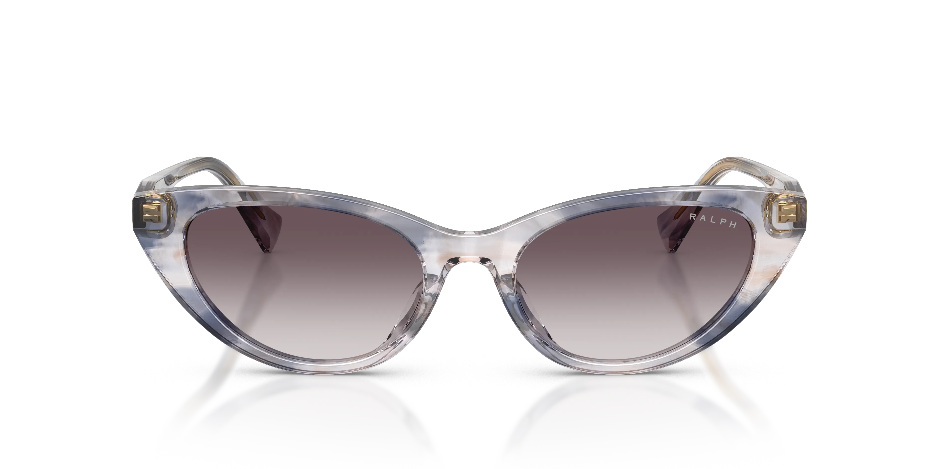 Ralph Lauren RA5352U 634311 Occhiali da sole Acetato Grigio Grigio Cat Eye Normale Sfumato - immagine 3