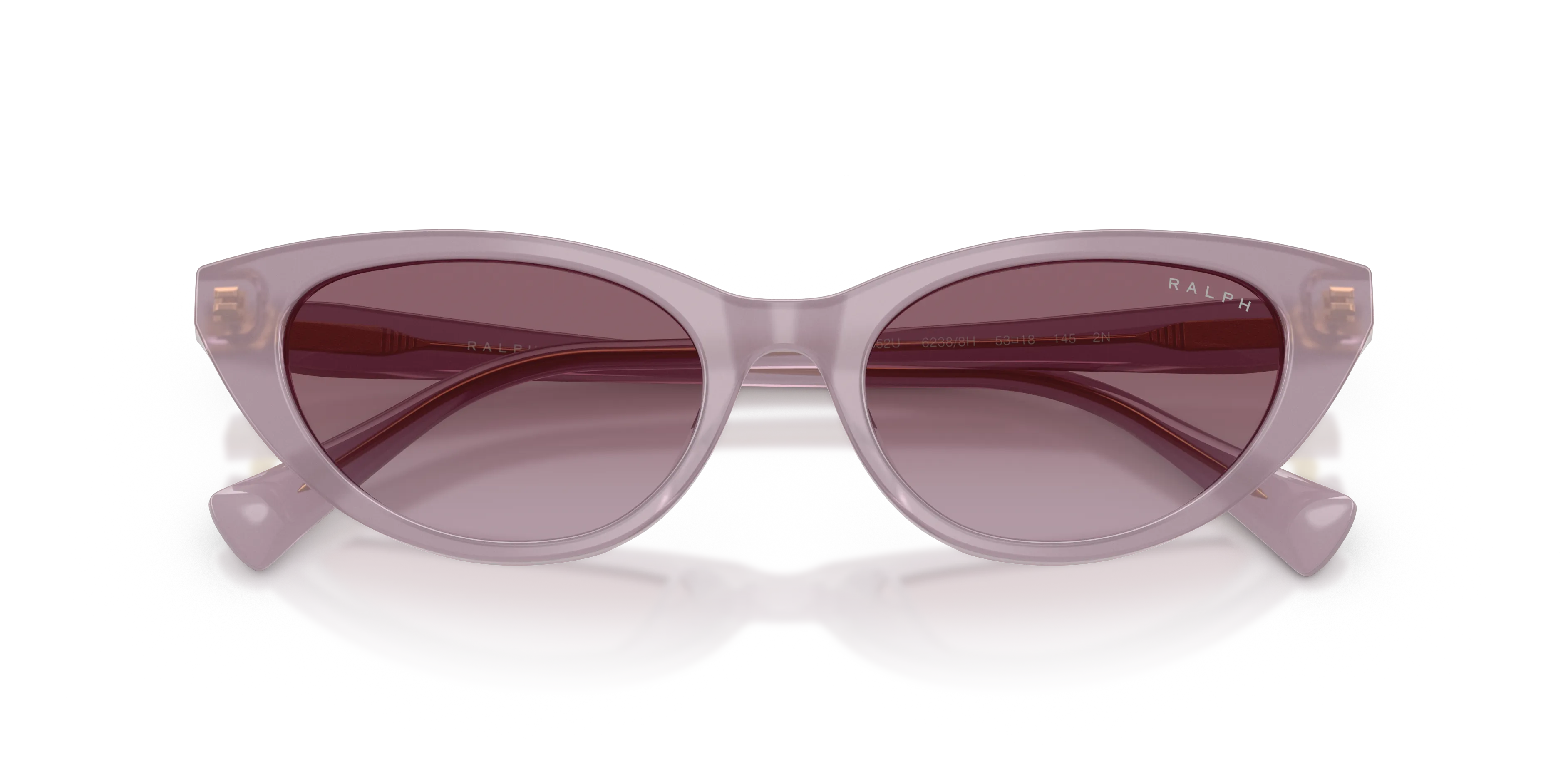 Ralph Lauren RA5352U 62388H Occhiali da sole Acetato Viola Viola Cat Eye Normale Sfumato - immagine 2