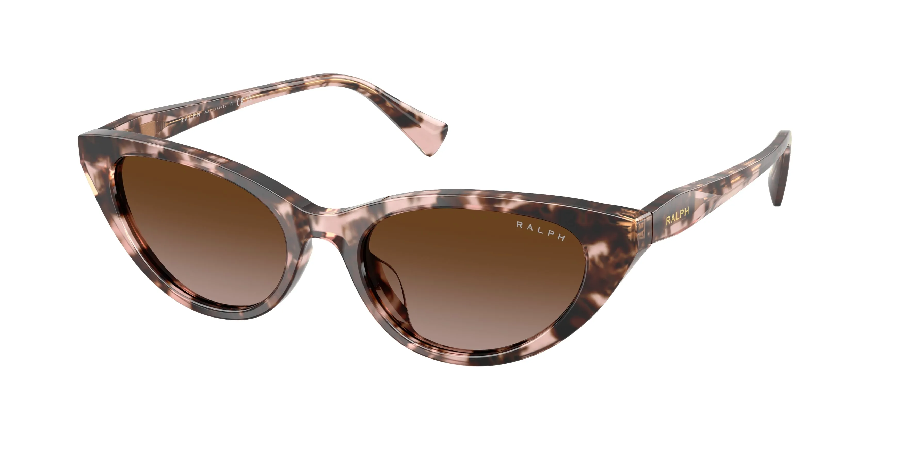 Ralph Lauren RA5352U 605813 Occhiali da sole Acetato Rosa Marrone Cat Eye Normale Sfumato - immagine 1