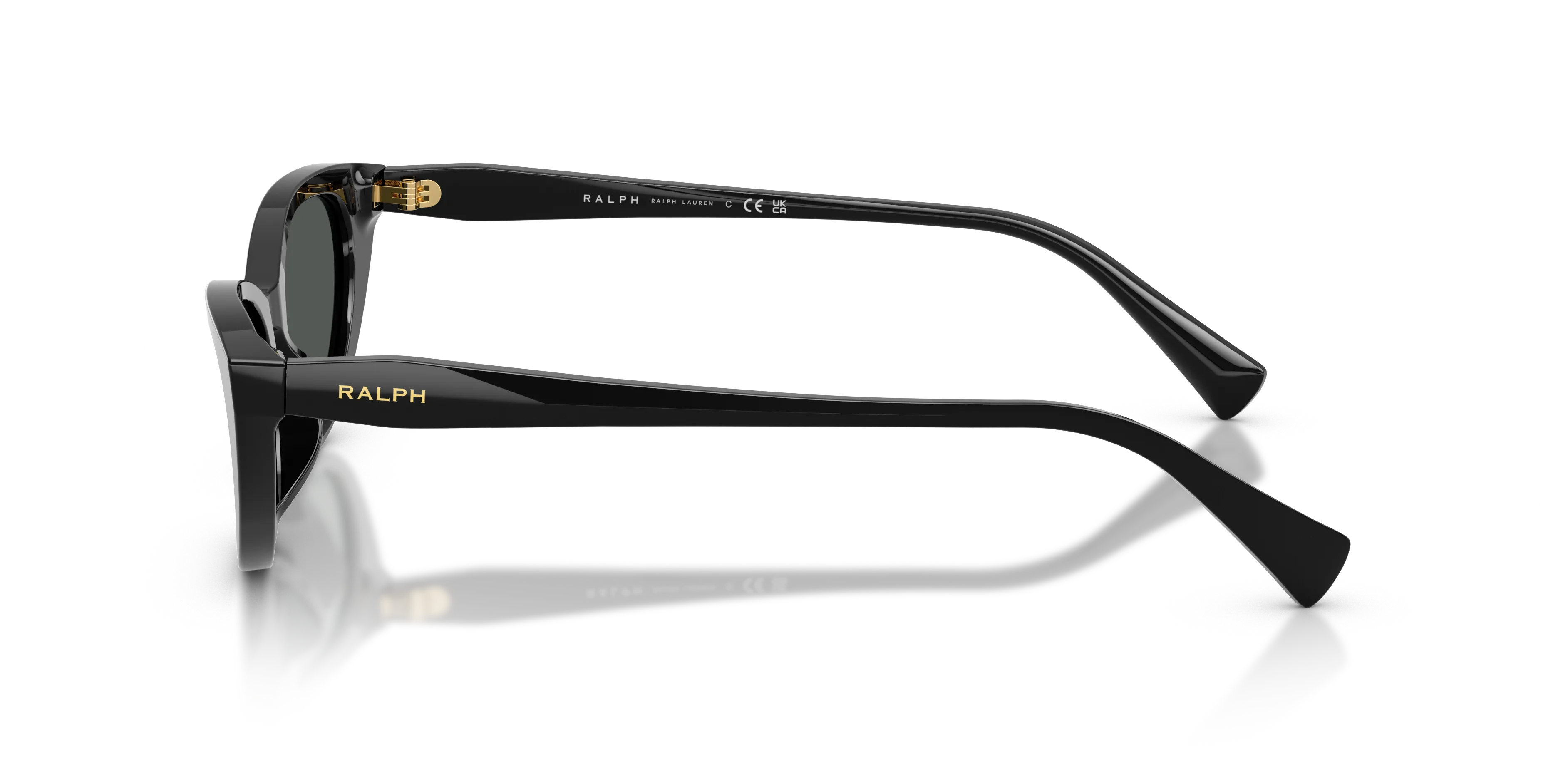 Ralph Lauren RA5352U 500187 Occhiali da sole Acetato Nero Grigio Cat Eye Normale - immagine 4