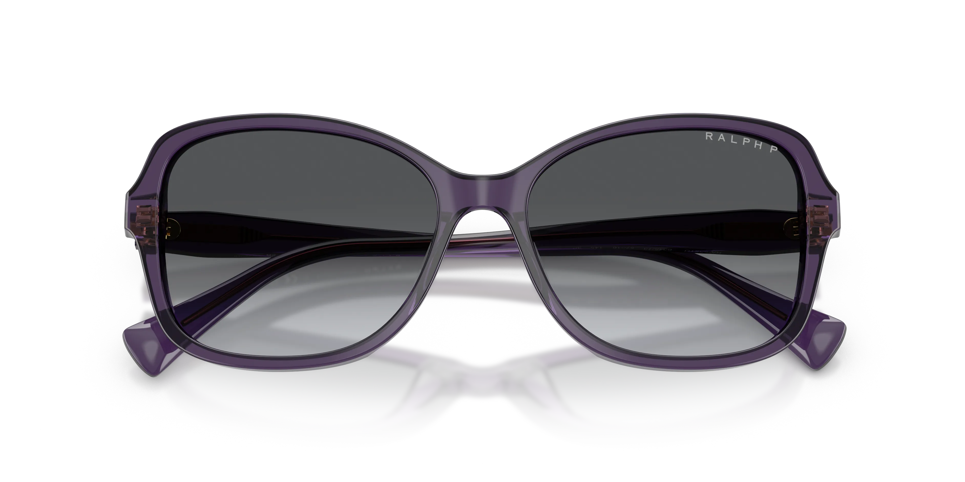 Ralph Lauren RA5351U 6345T3 Occhiali da sole Acetato Blu Grigio Squadrata Polarizzata Sfumato - immagine 2