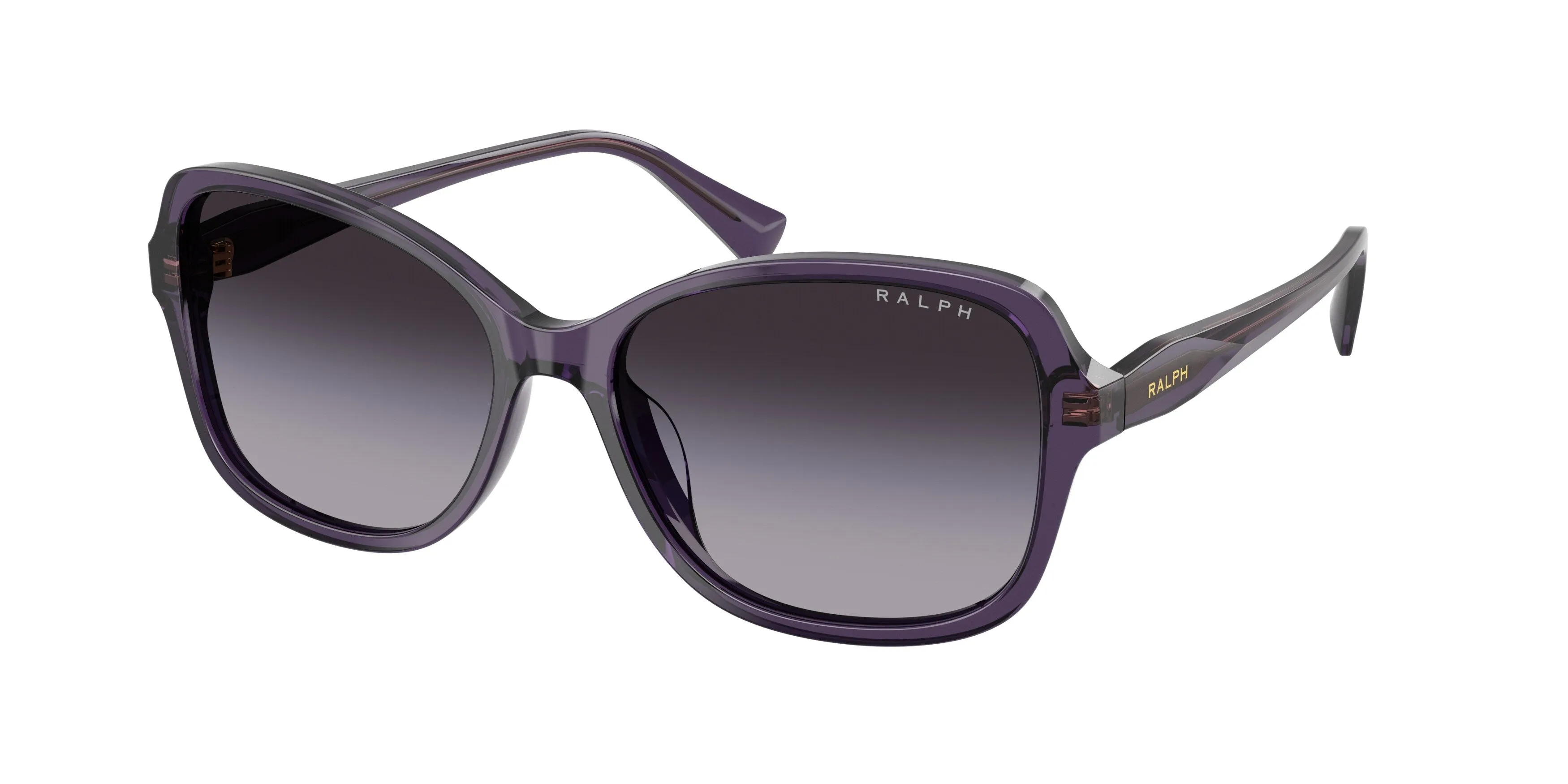 Ralph Lauren RA5351U 63458G Occhiali da sole Acetato Viola Grigio Squadrata Normale Sfumato - immagine 1
