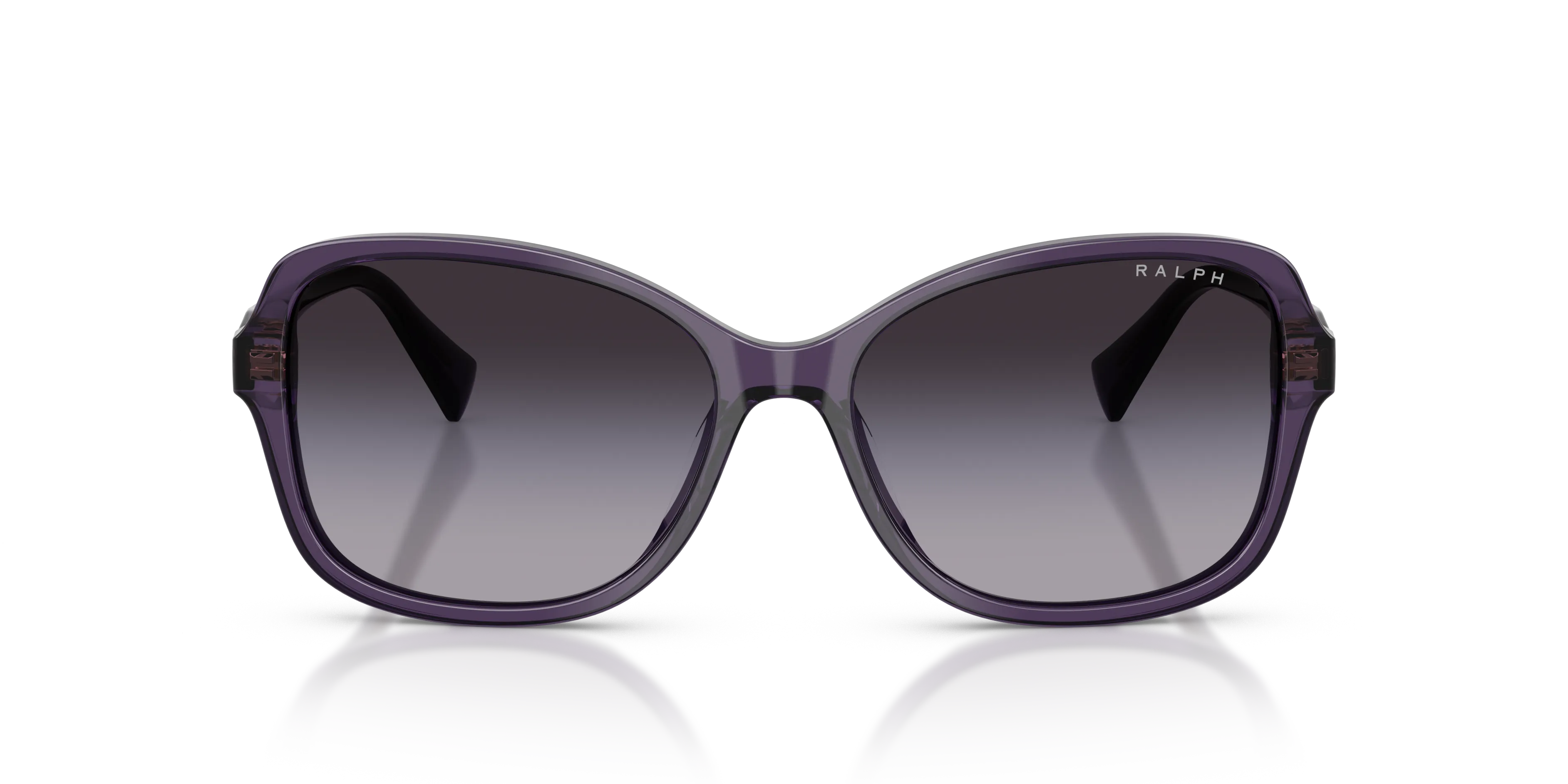 Ralph Lauren RA5351U 63458G Occhiali da sole Acetato Viola Grigio Squadrata Normale Sfumato - immagine 3
