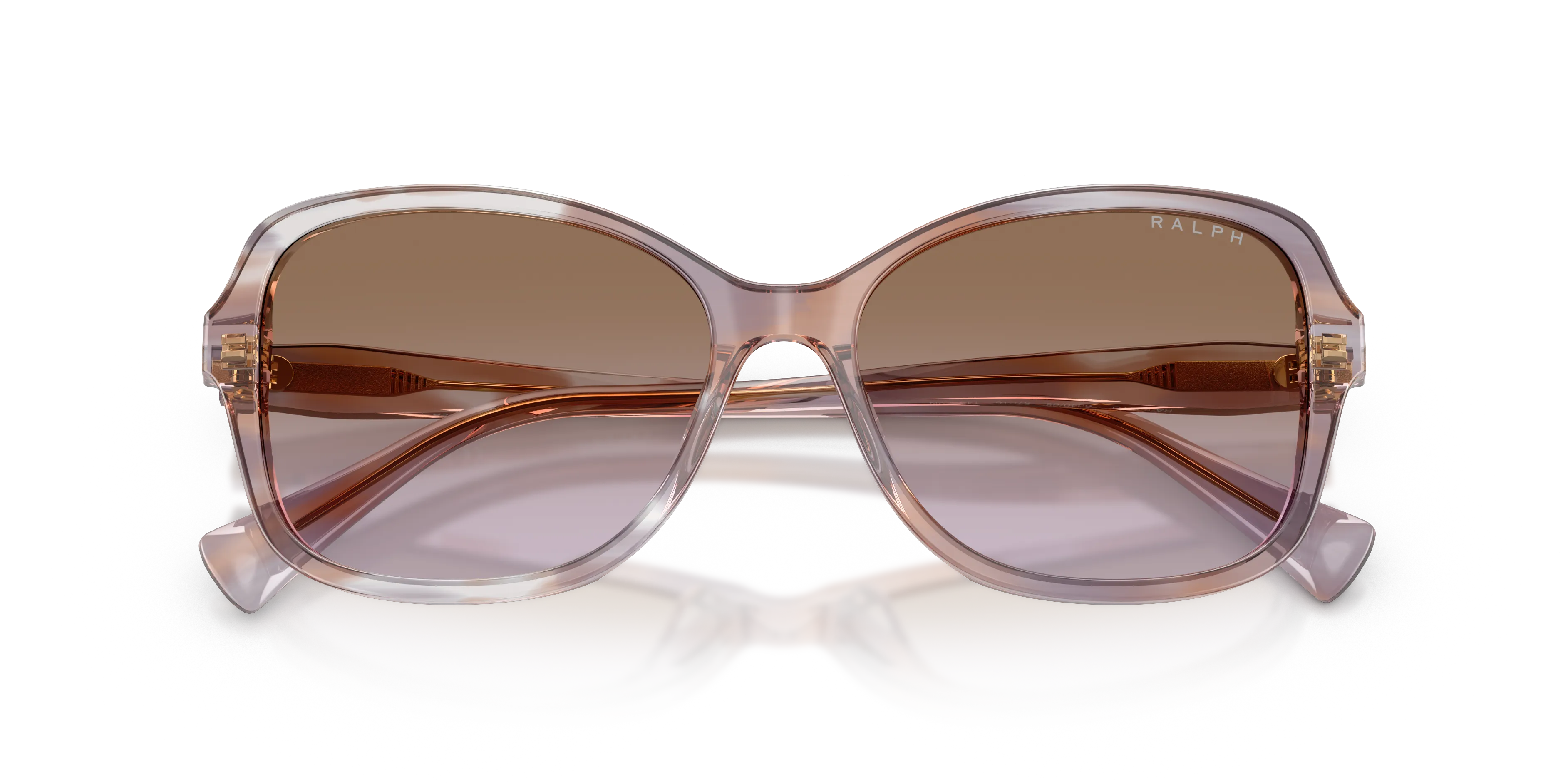 Ralph Lauren RA5351U 634068 Occhiali da sole Acetato Tartaruga Viola Squadrata Normale Sfumato - immagine 2