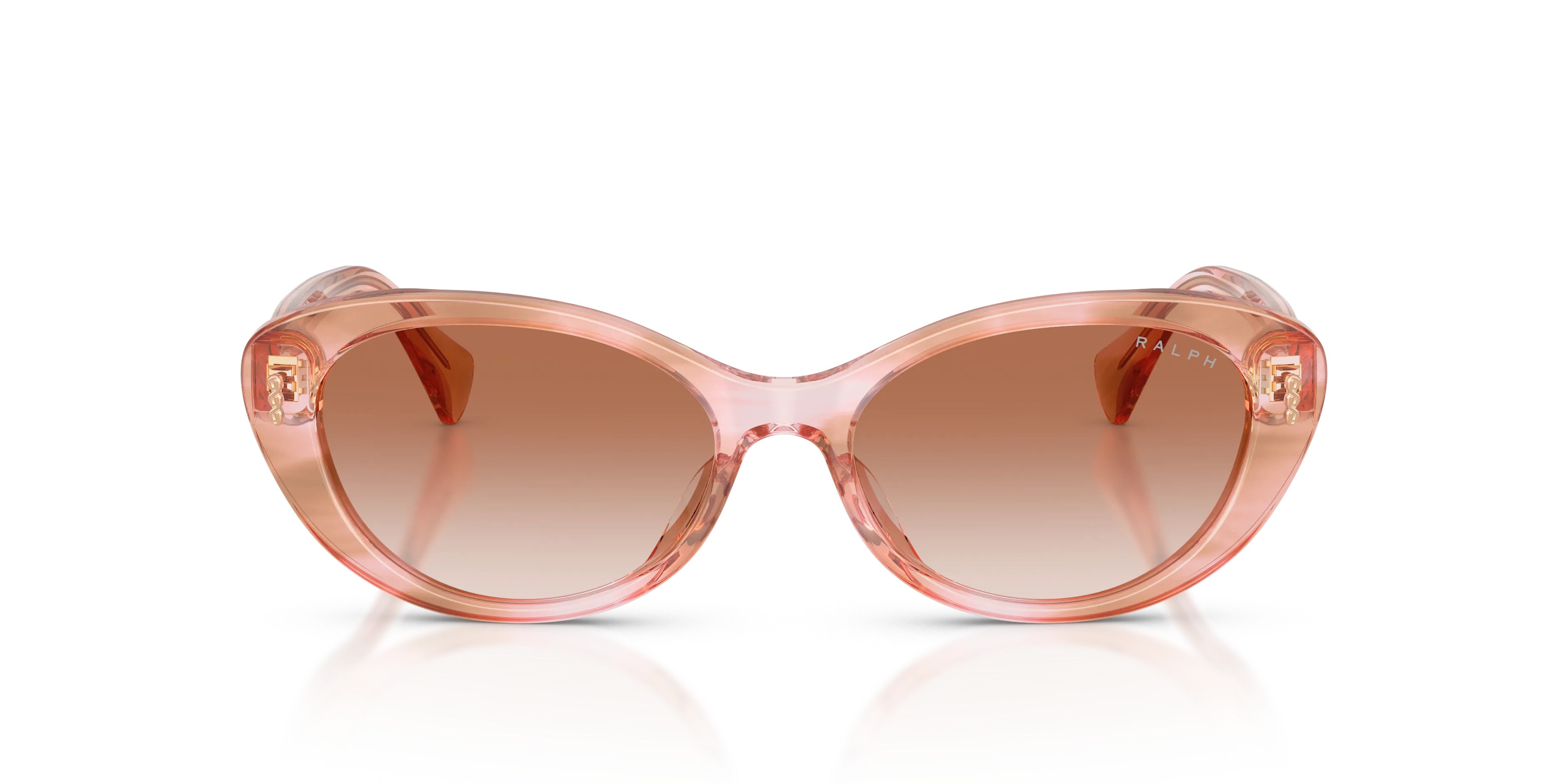 Ralph Lauren RA5350U 634113 Occhiali da sole Acetato Rosa Marrone Rotonda Normale Sfumato - immagine 3