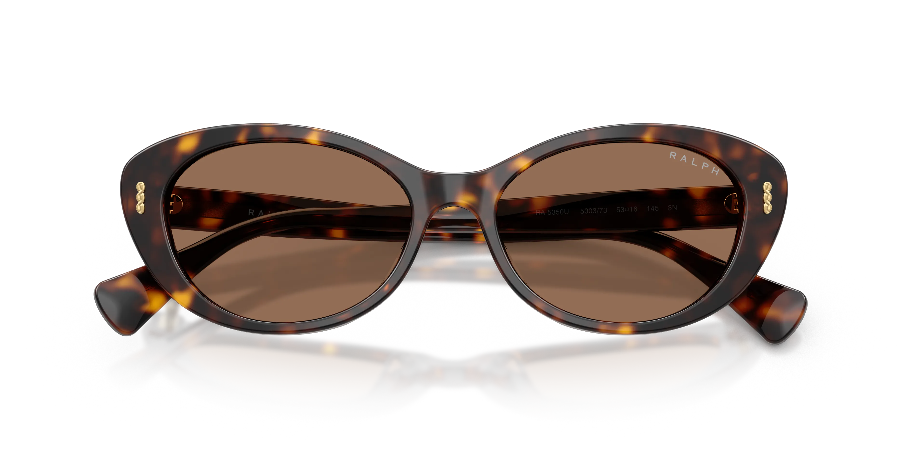 Ralph Lauren RA5350U 500373 Occhiali da sole Acetato Marrone Marrone Rotonda Normale - immagine 2