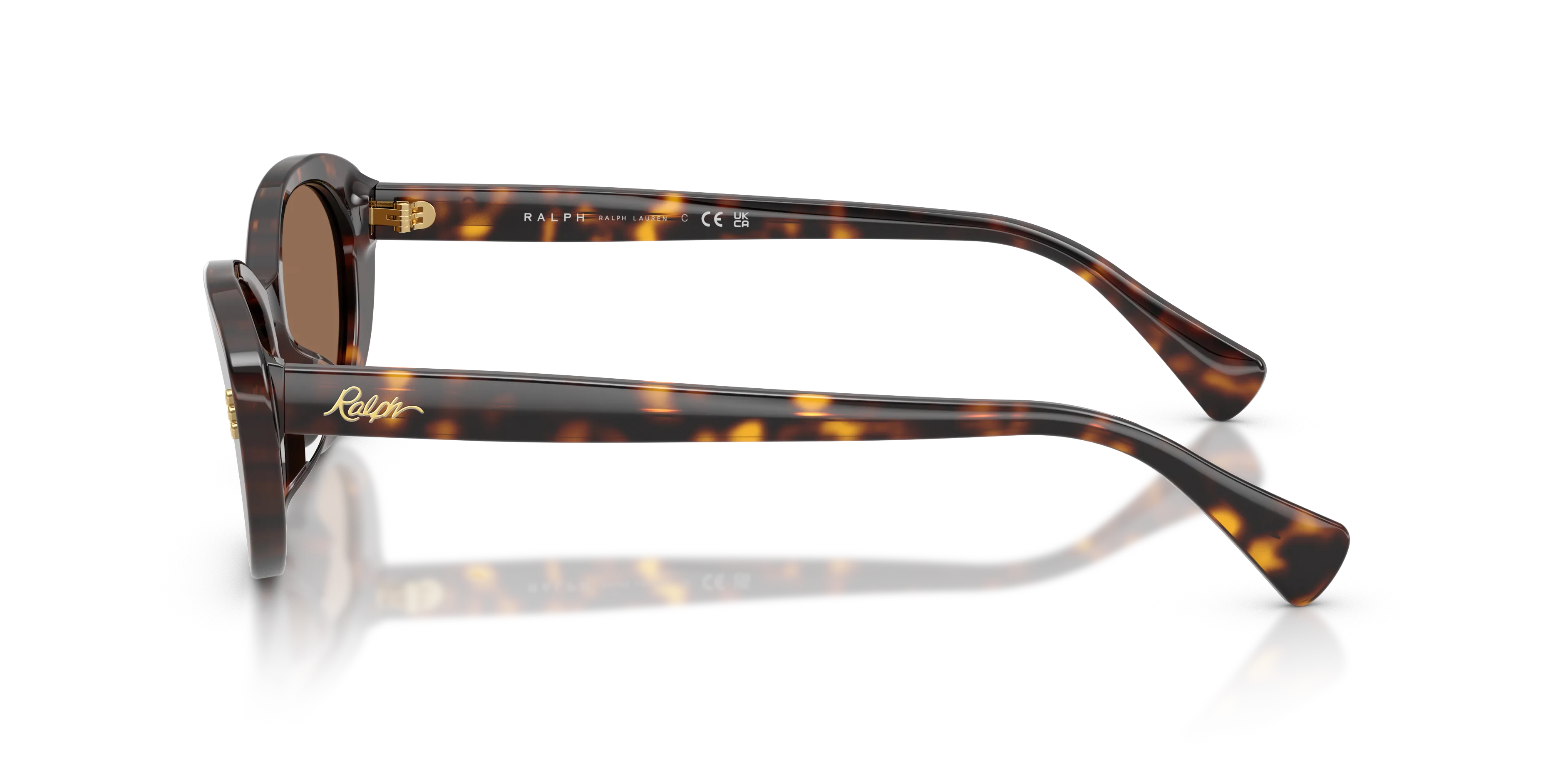 Ralph Lauren RA5350U 500373 Occhiali da sole Acetato Marrone Marrone Rotonda Normale - immagine 4
