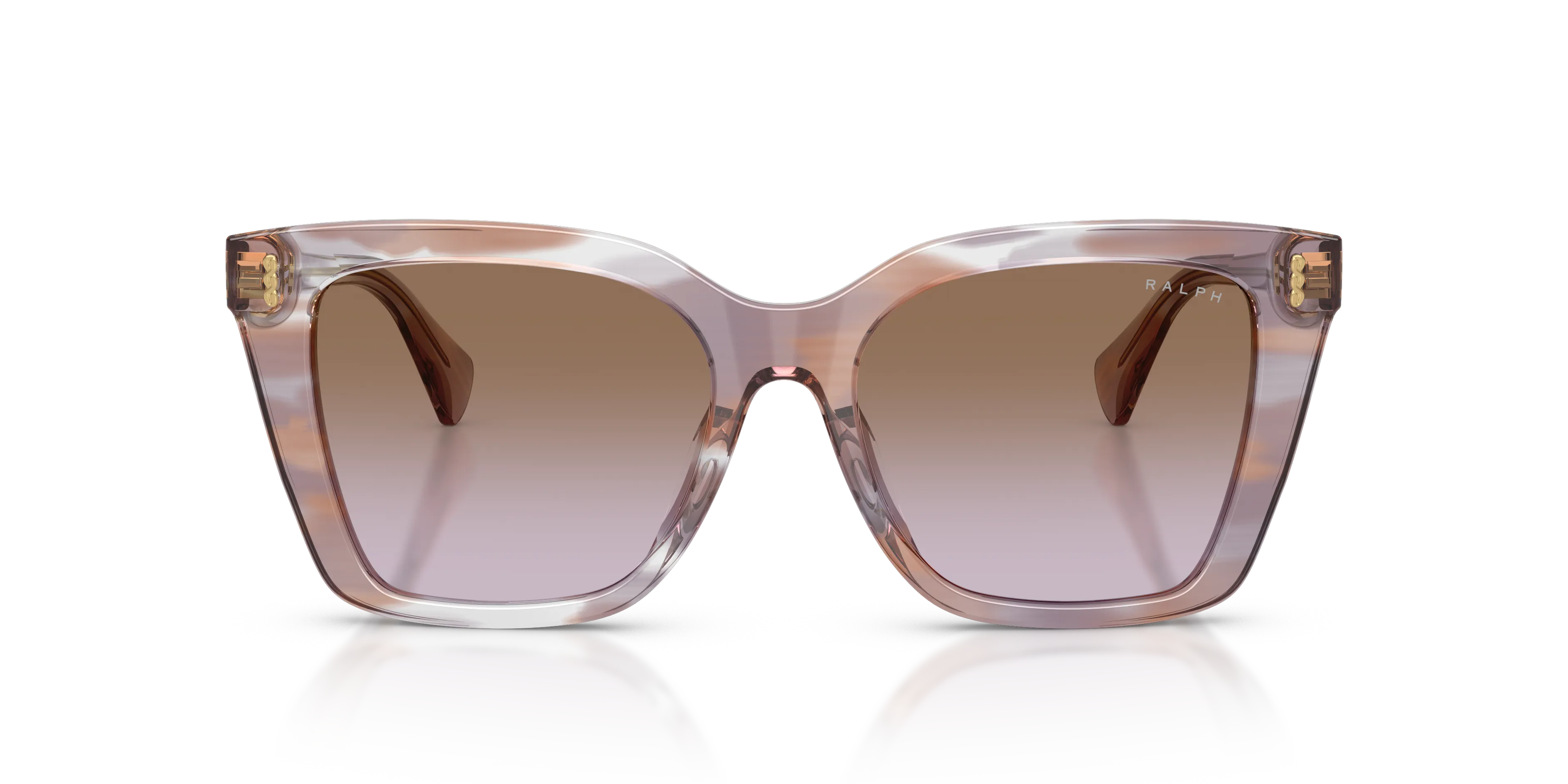Ralph Lauren RA5349U 634068 Occhiali da sole Acetato Marrone Viola Squadrata Normale Sfumato - immagine 3