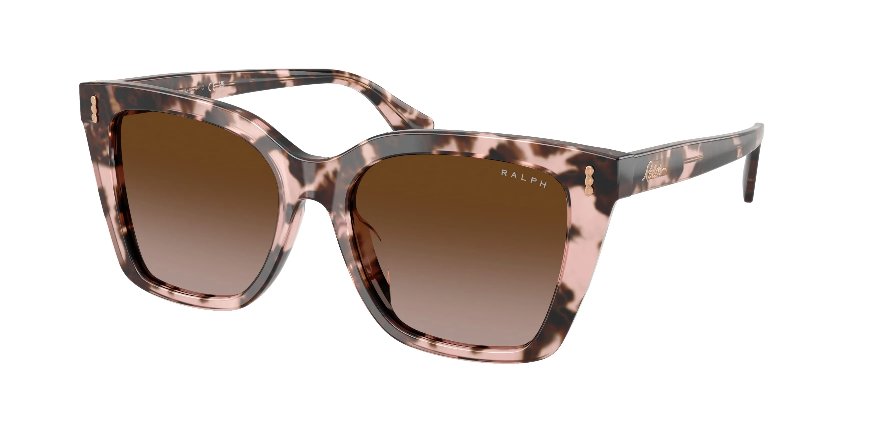 Ralph Lauren RA5349U 605813 Occhiali da sole Acetato Tartaruga Marrone Squadrata Normale Sfumato - immagine 1