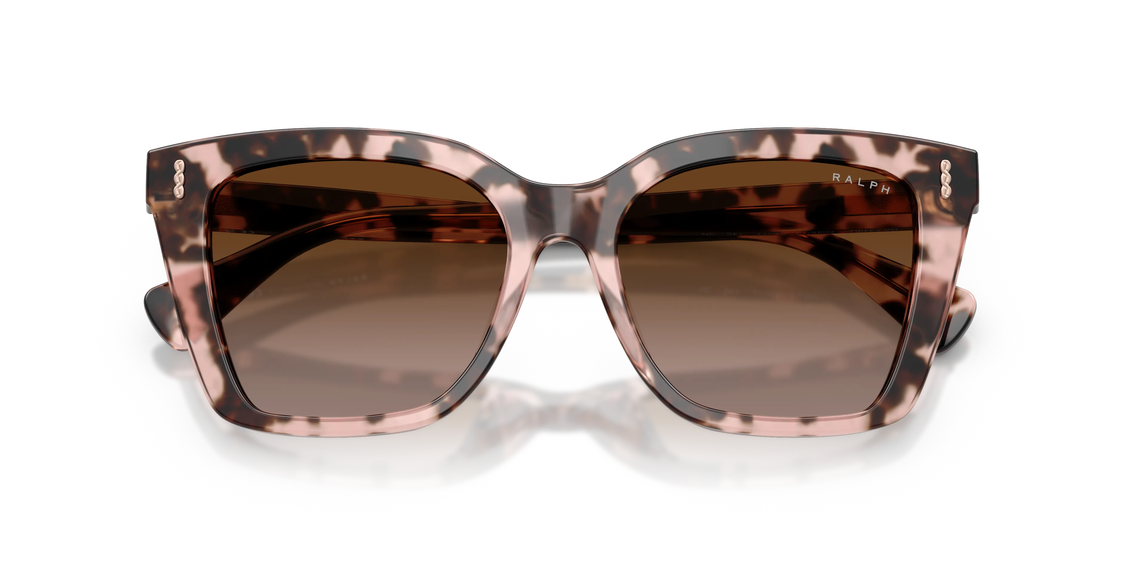 Ralph Lauren RA5349U 605813 Occhiali da sole Acetato Tartaruga Marrone Squadrata Normale Sfumato - immagine 2
