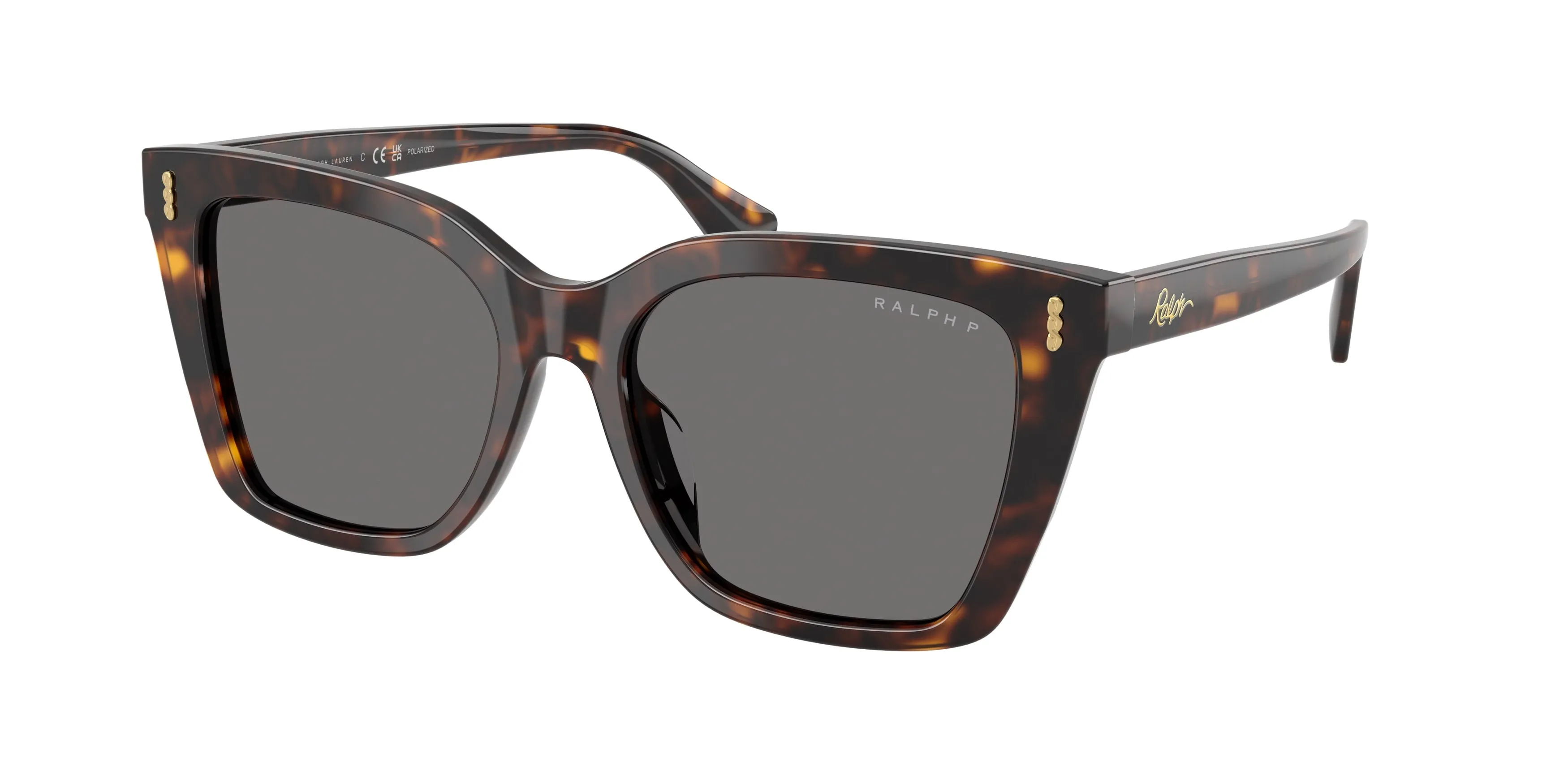 Ralph Lauren RA5349U 500381 Occhiali da sole Acetato Tartaruga Grigio Squadrata Polarizzata - immagine 1