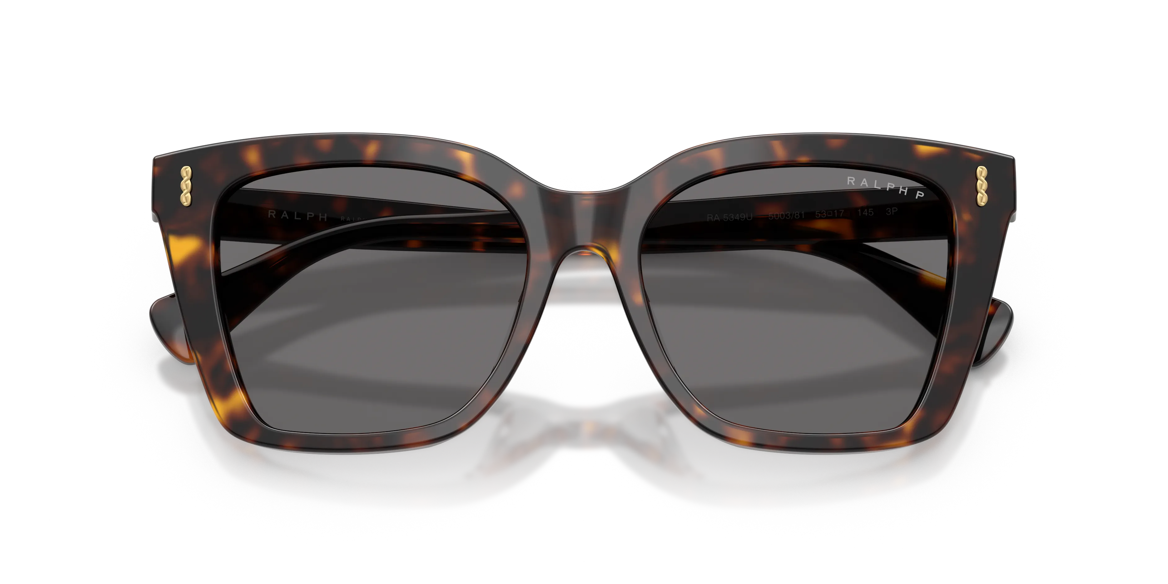 Ralph Lauren RA5349U 500381 Occhiali da sole Acetato Tartaruga Grigio Squadrata Polarizzata - immagine 2