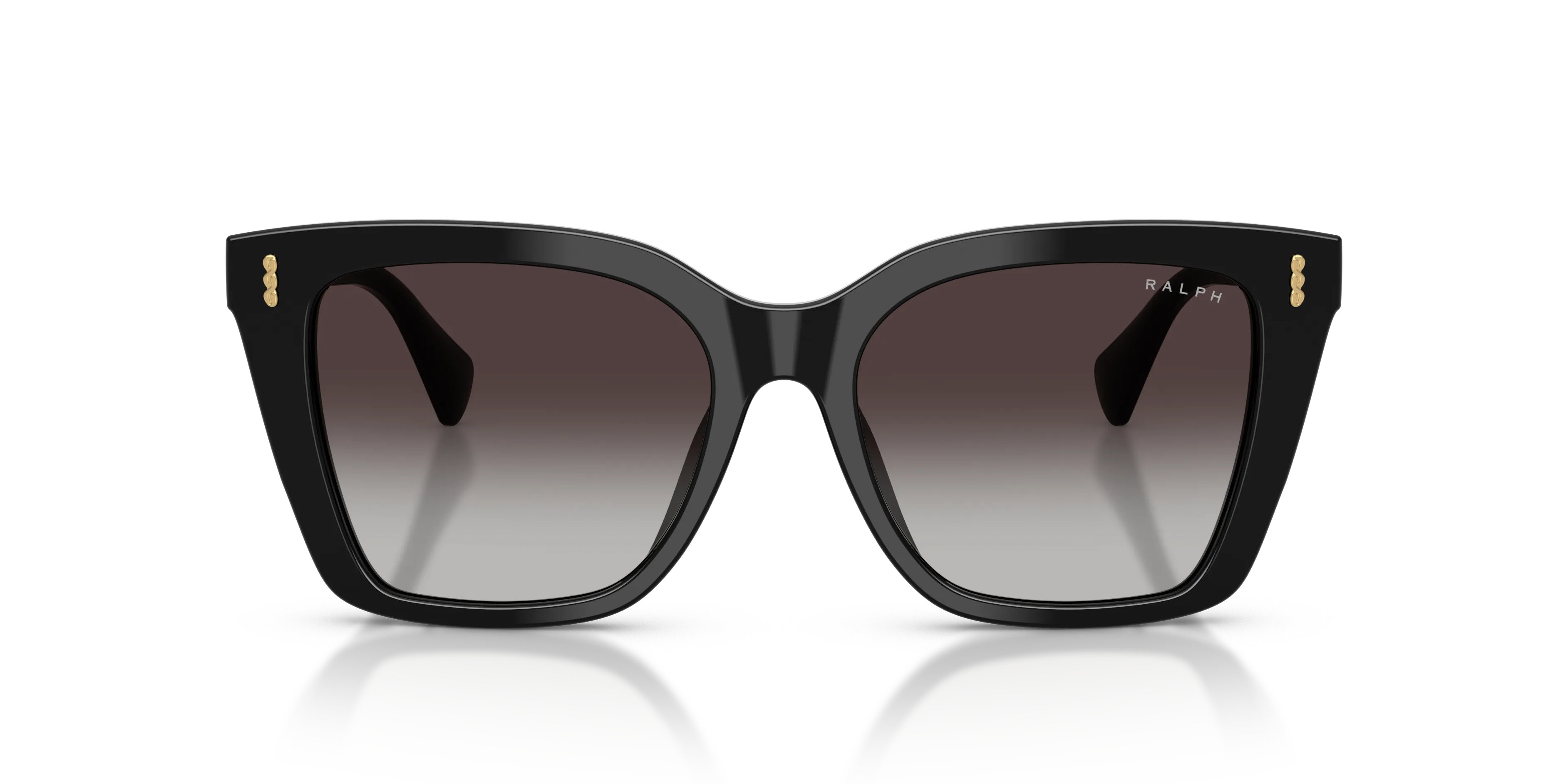 Ralph Lauren RA5349U 50018G Occhiali da sole Acetato Nero Grigio Squadrata Normale Sfumato - immagine 3
