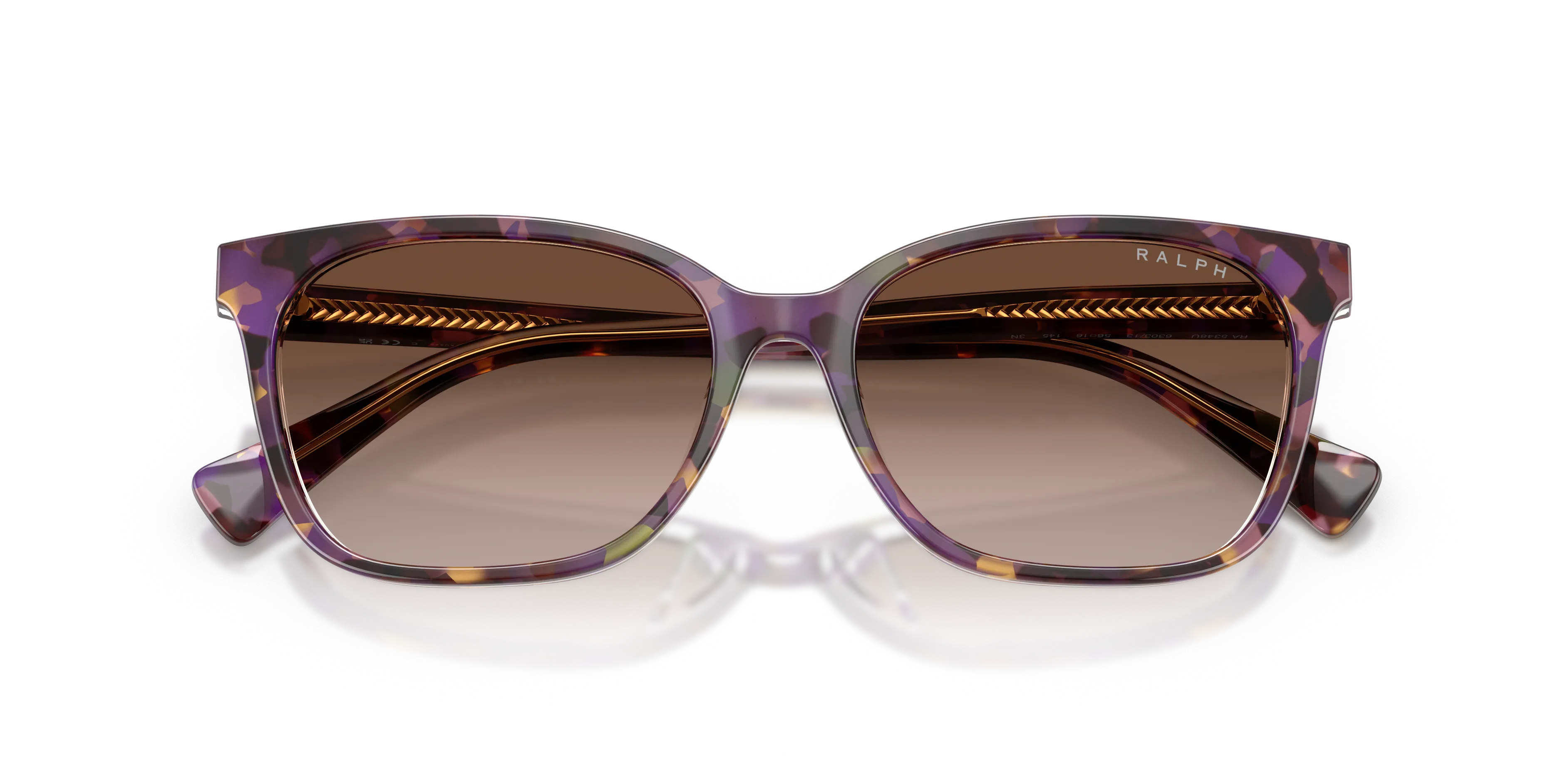 Ralph Lauren RA5348U 630313 Occhiali da sole Acetato Tartaruga Marrone Squadrata Normale Sfumato - immagine 2