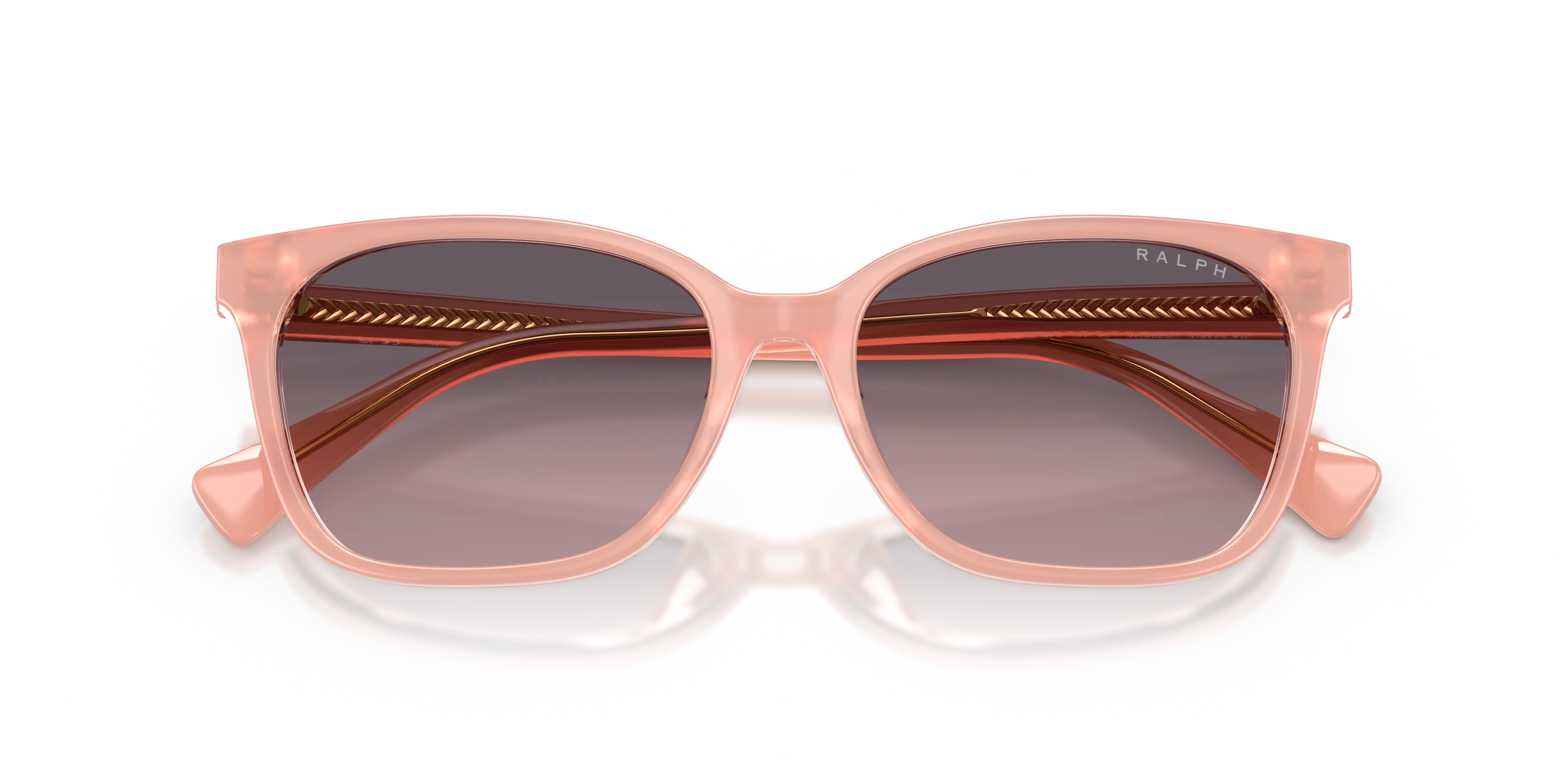 Ralph Lauren RA5348U 629646 Occhiali da sole Acetato Rosa Viola Squadrata Normale Sfumato - immagine 2
