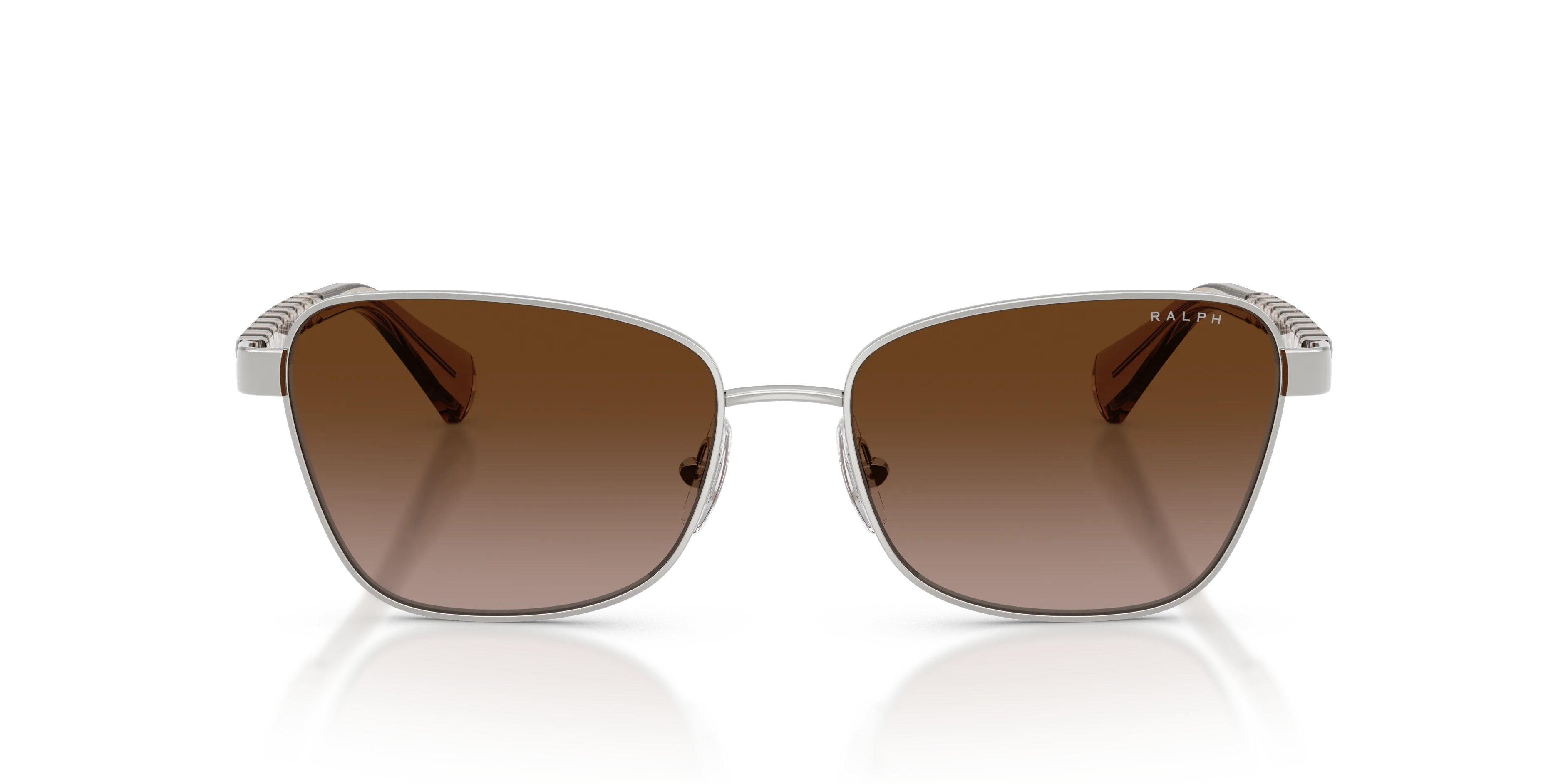 Ralph Lauren RA4149 949213 Occhiali da sole Metallo Argento Marrone Geometrica Normale Sfumato - immagine 3
