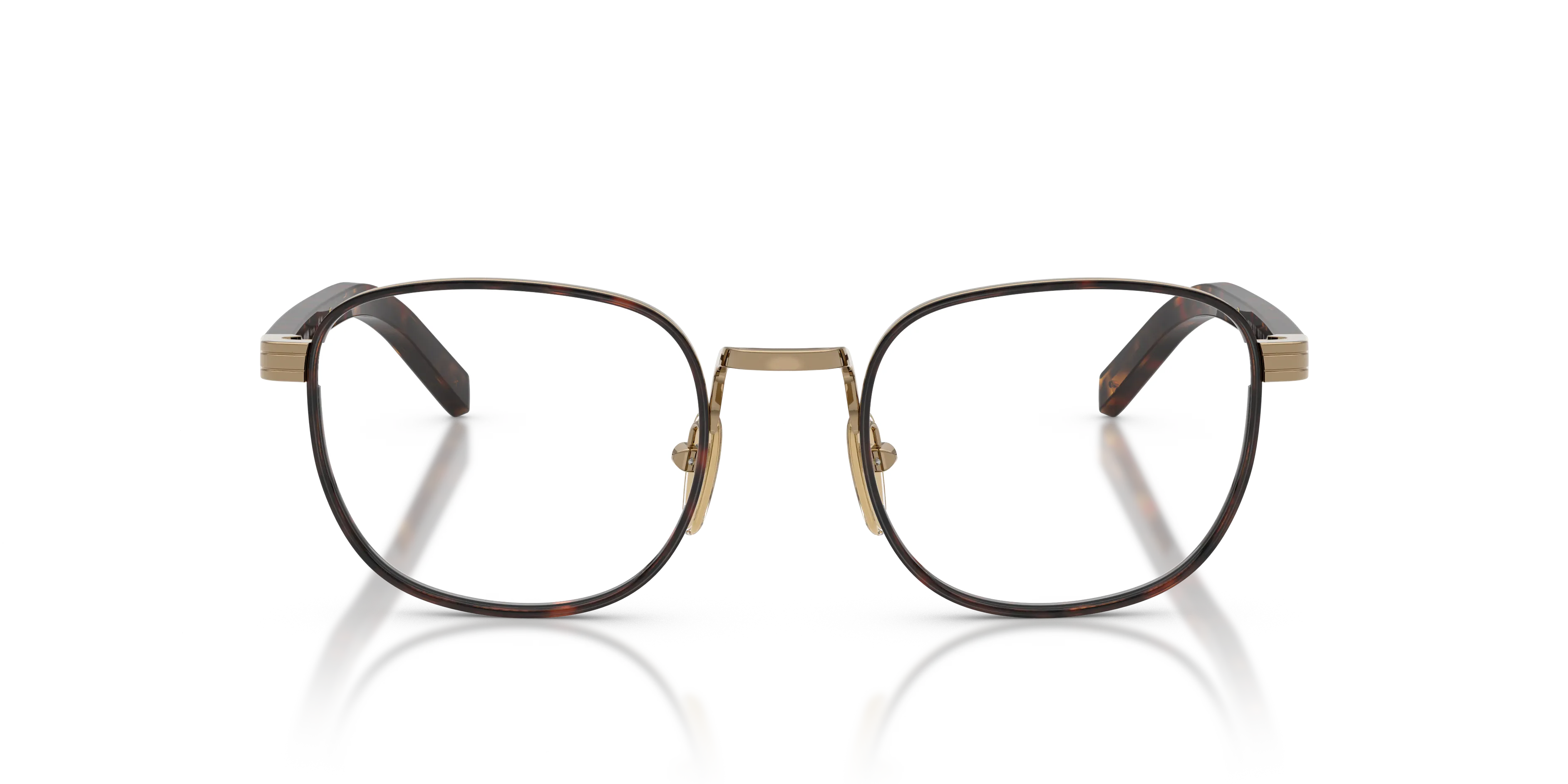 Prada PR D50V 7OE1O1 Montature da vista Metallo Oro Trasparente Pantos Normale - immagine 3