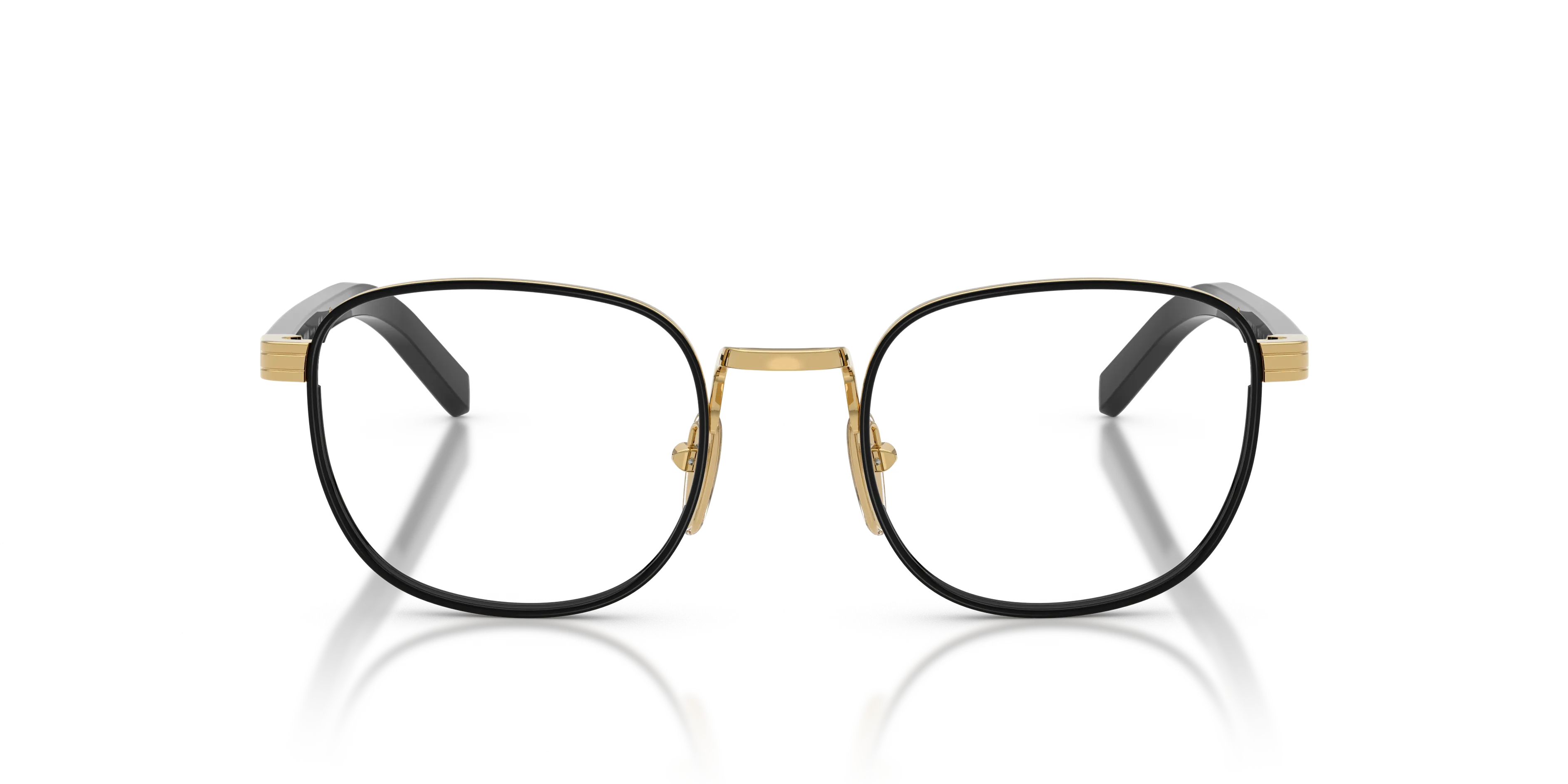 Prada PR D50V 5AK1O1 Montature da vista Metallo Nero Trasparente Pantos Normale - immagine 3