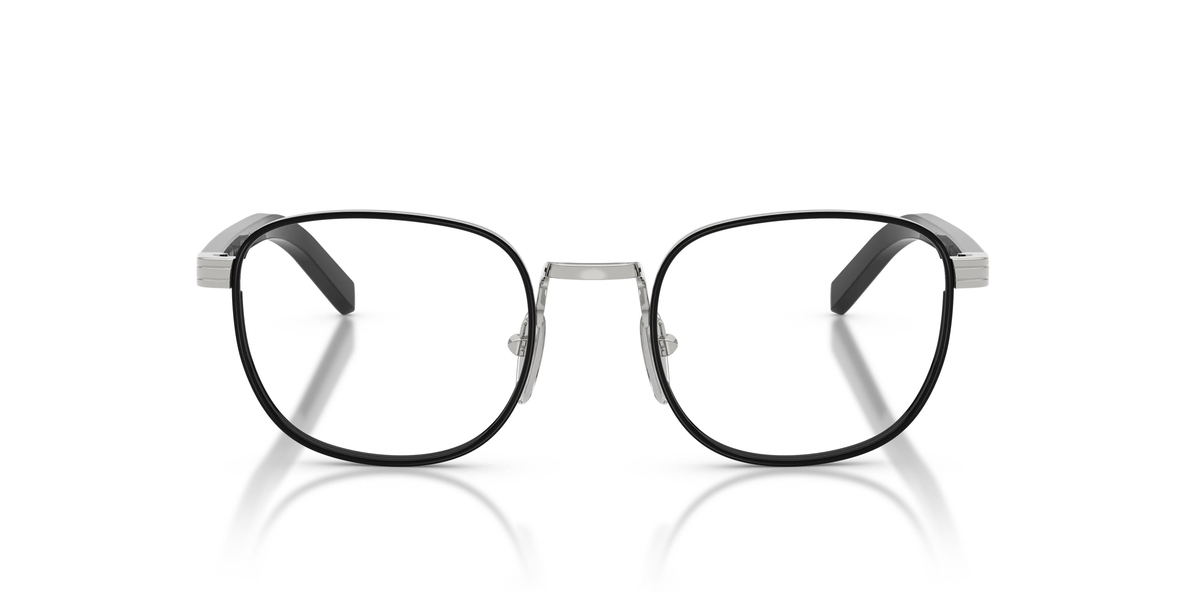 Prada PR D50V 1BC1O1 Montature da vista Metallo Argento Trasparente Pantos Normale - immagine 3