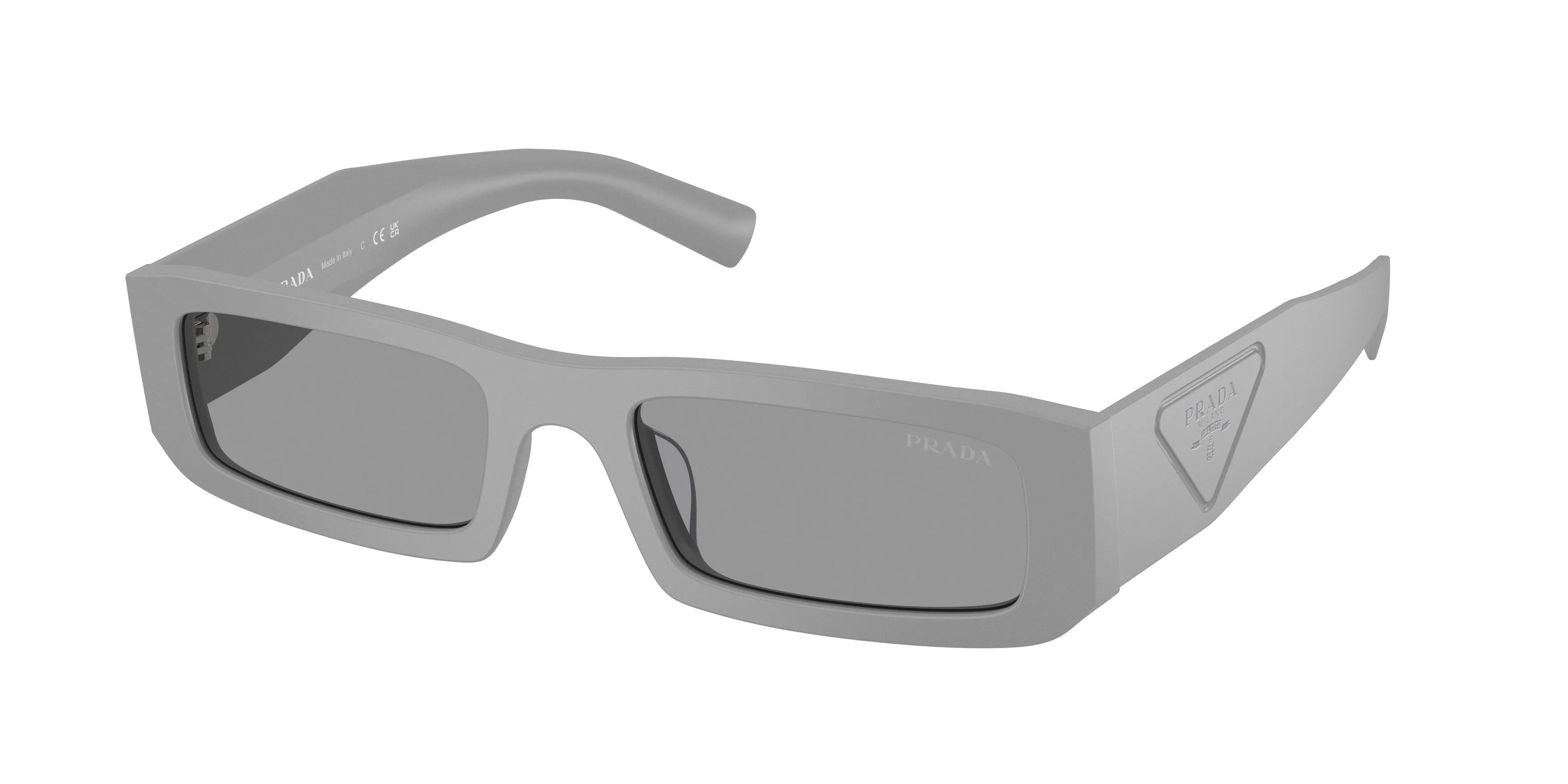 Prada PR D09SD 06K50Q Occhiali da sole Acetato Grigio Grigio Squadrata Normale - immagine 1