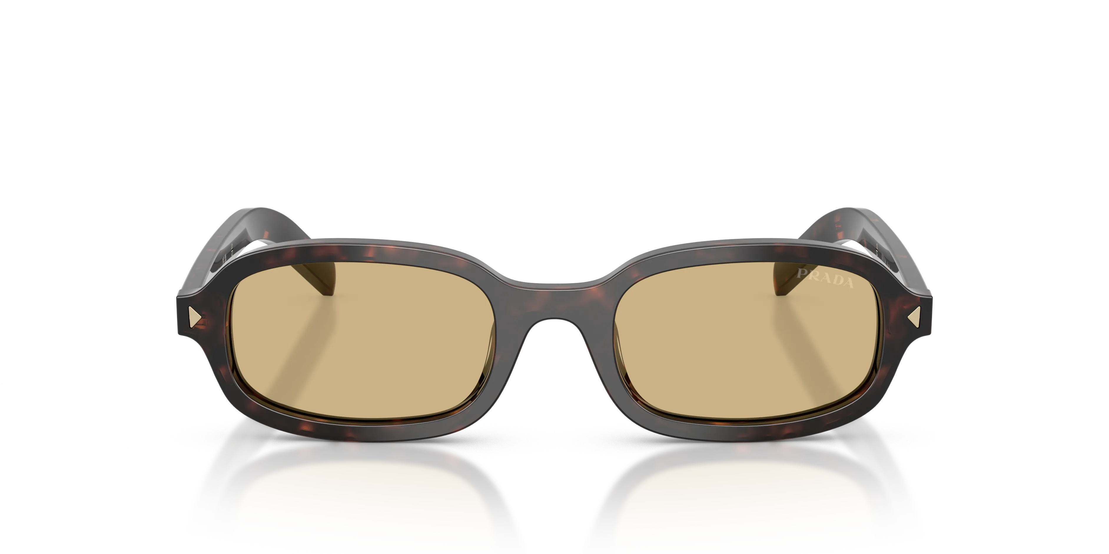 Prada PR D06S 17N70R Occhiali da sole Acetato Tartaruga Marrone Rotonda Normale - immagine 3