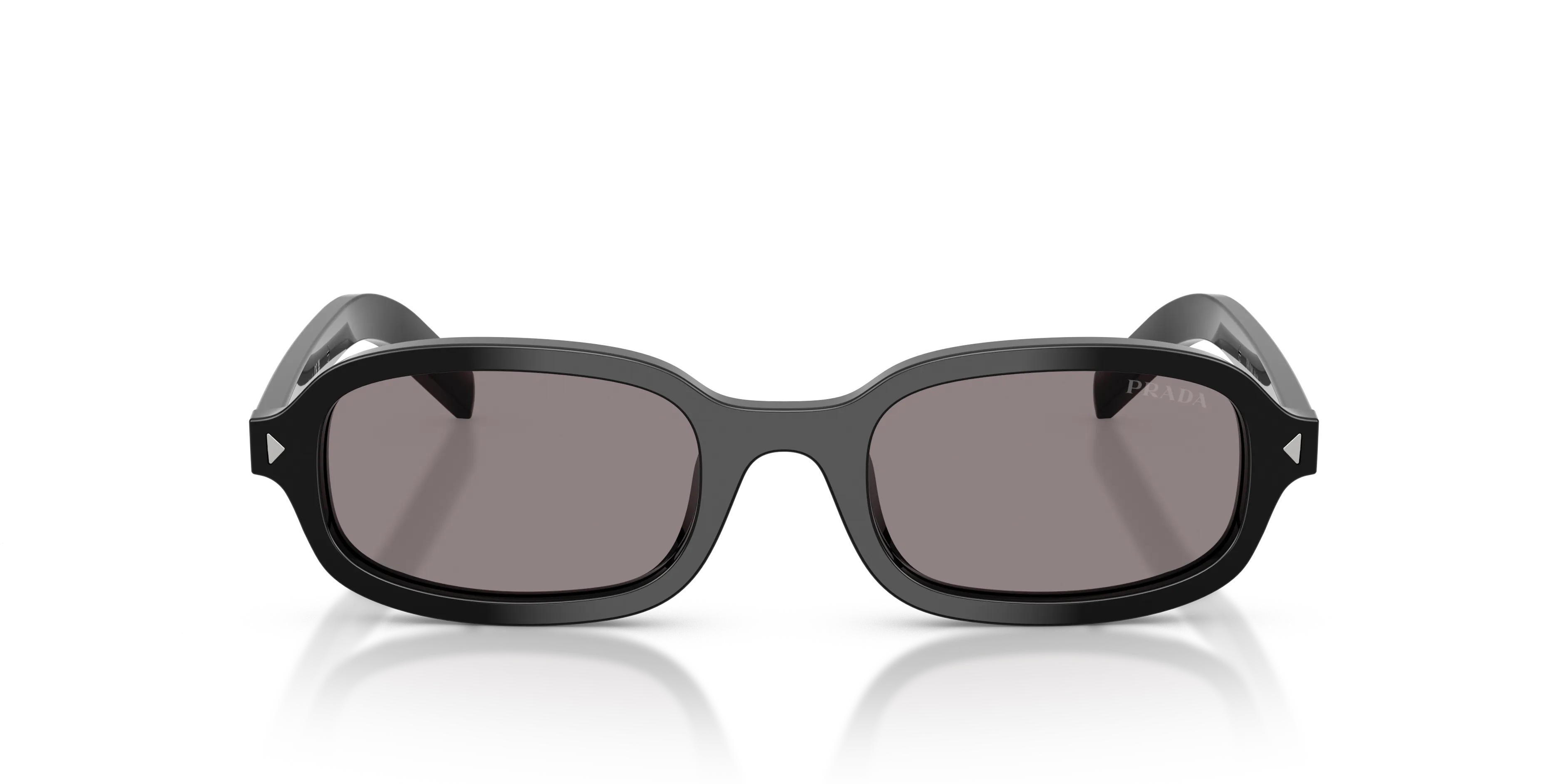 Prada PR D06S 16K03D Occhiali da sole Acetato Nero Grigio Rotonda Normale - immagine 3