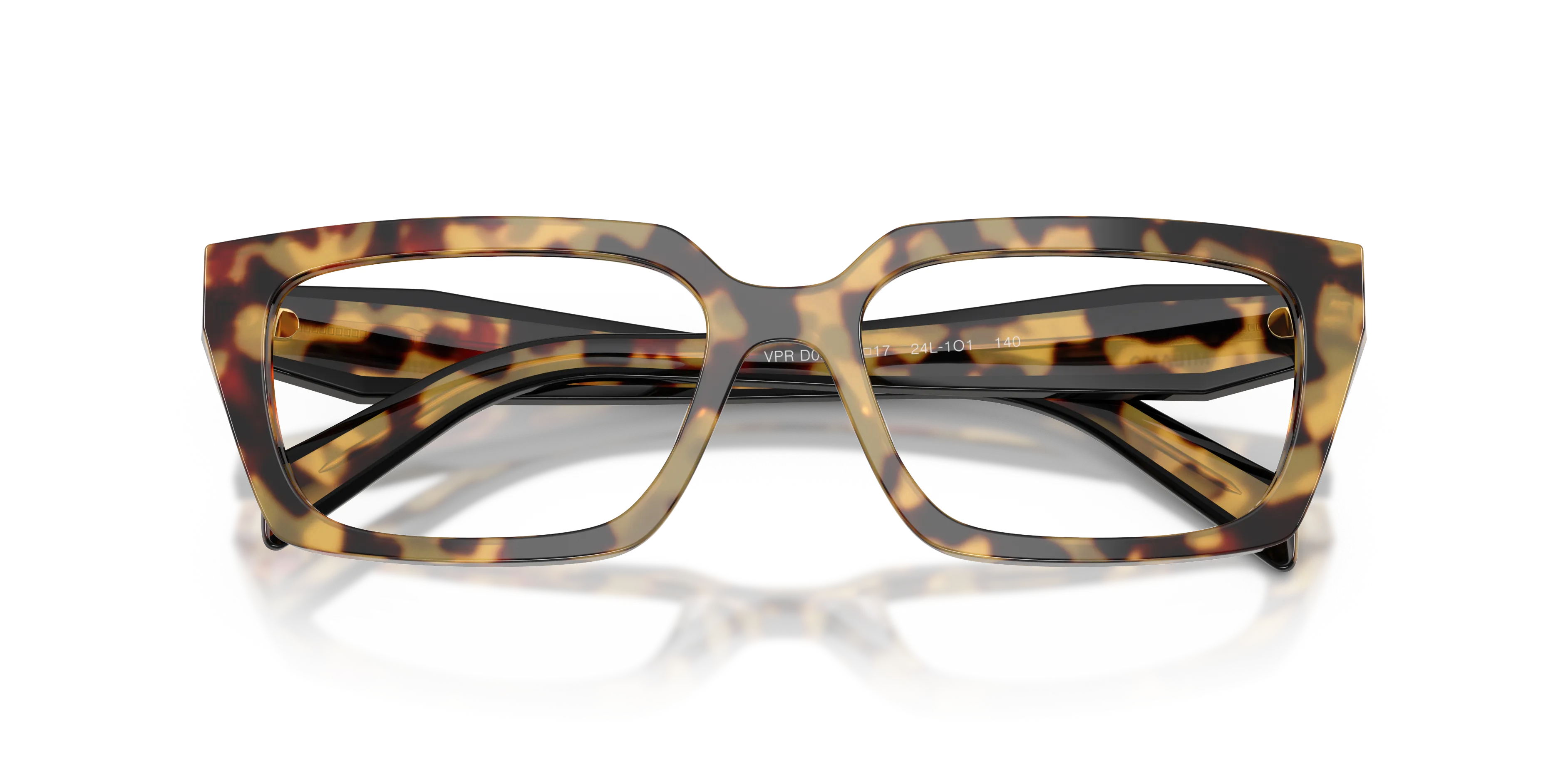 Prada PR D05V 24L1O1 Montature da vista Acetato Tartaruga Trasparente Squadrata Normale - immagine 2