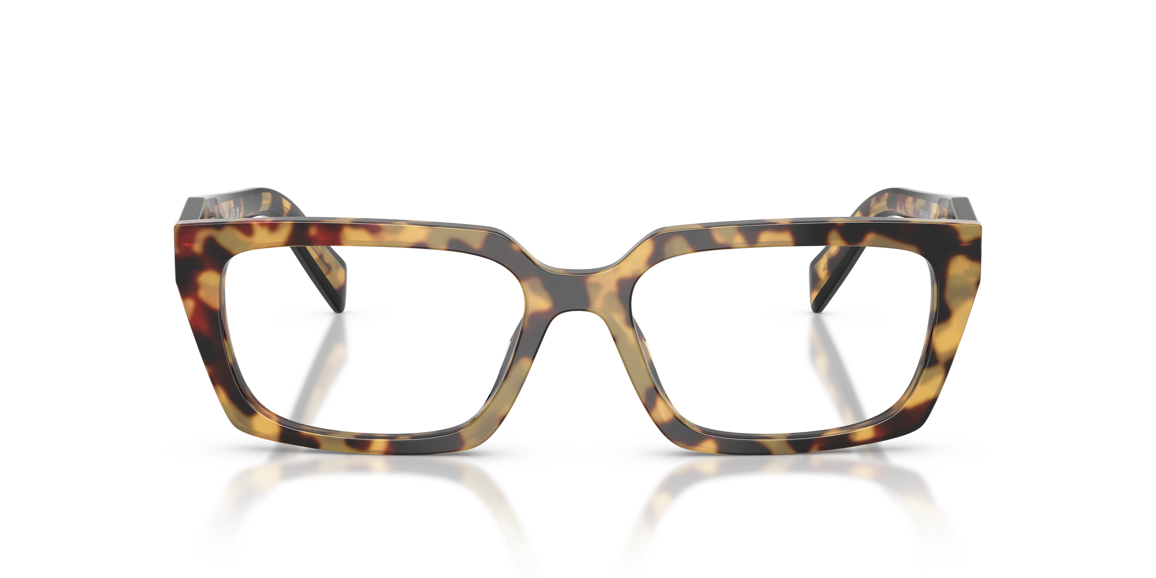 Prada PR D05V 24L1O1 Montature da vista Acetato Tartaruga Trasparente Squadrata Normale - immagine 3