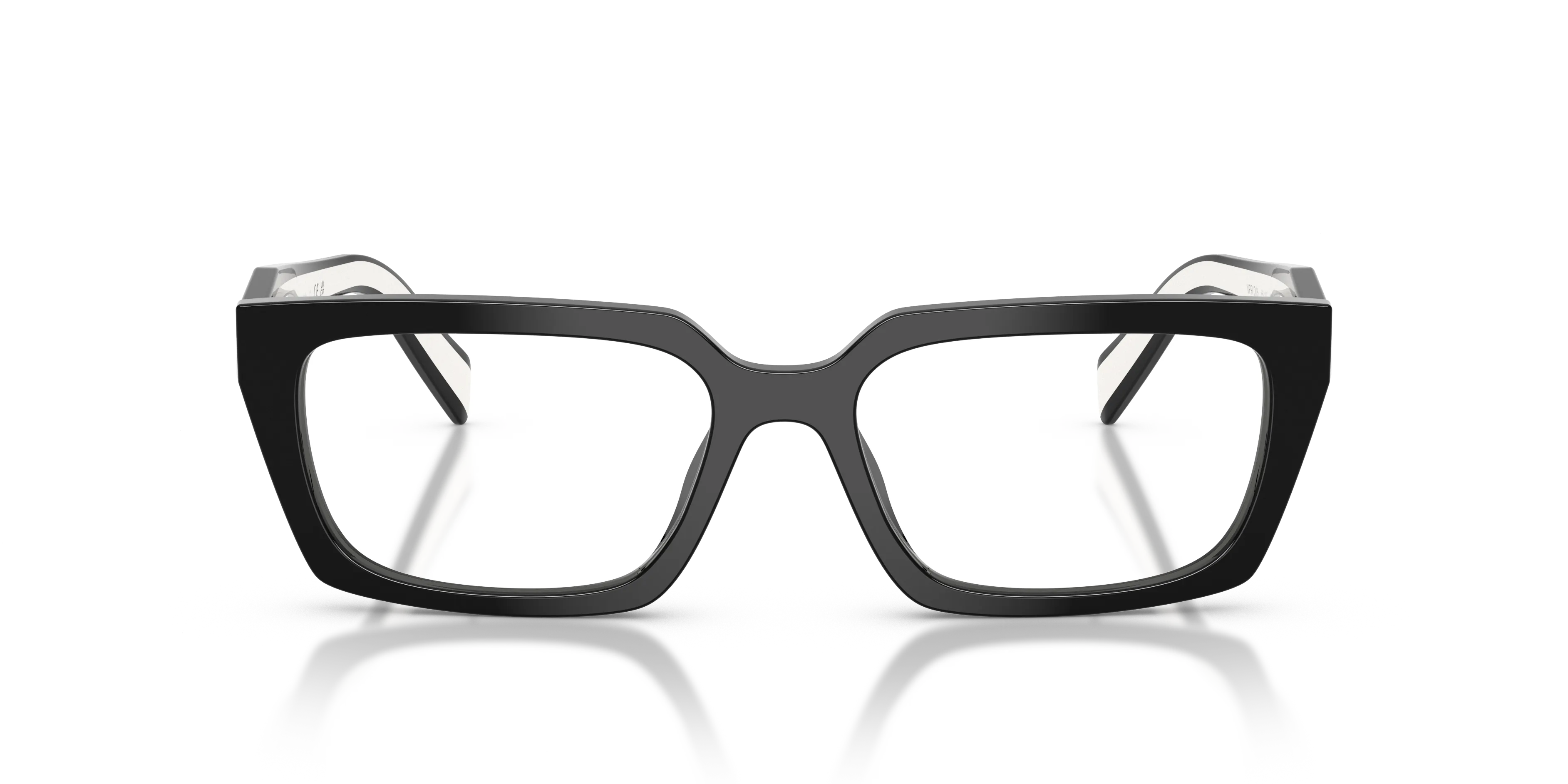 Prada PR D05V 20G1O1 Montature da vista Acetato Nero Trasparente Squadrata Normale - immagine 3