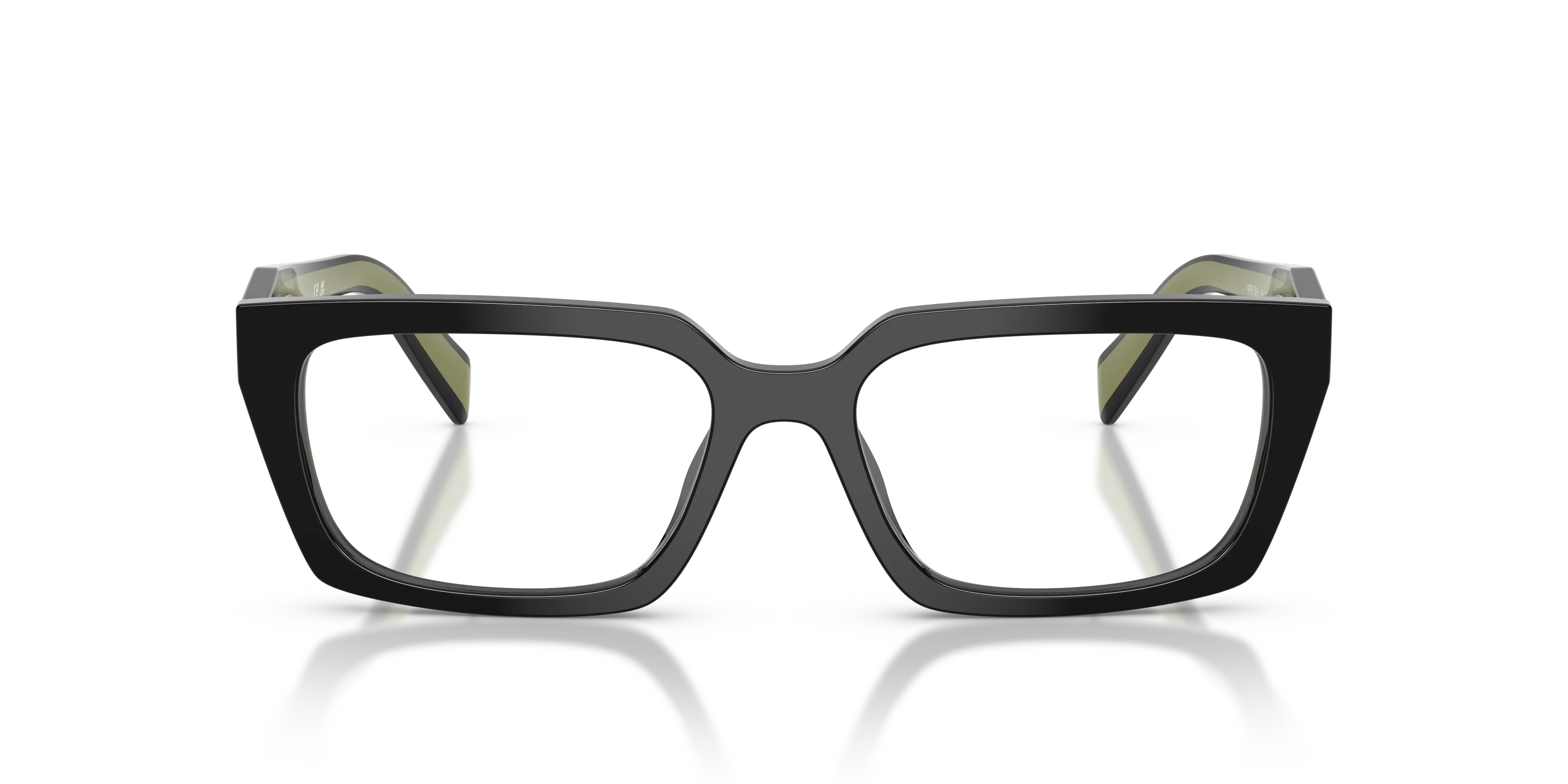 Prada PR D05V 03K1O1 Montature da vista Acetato Nero Trasparente Squadrata Normale - immagine 3