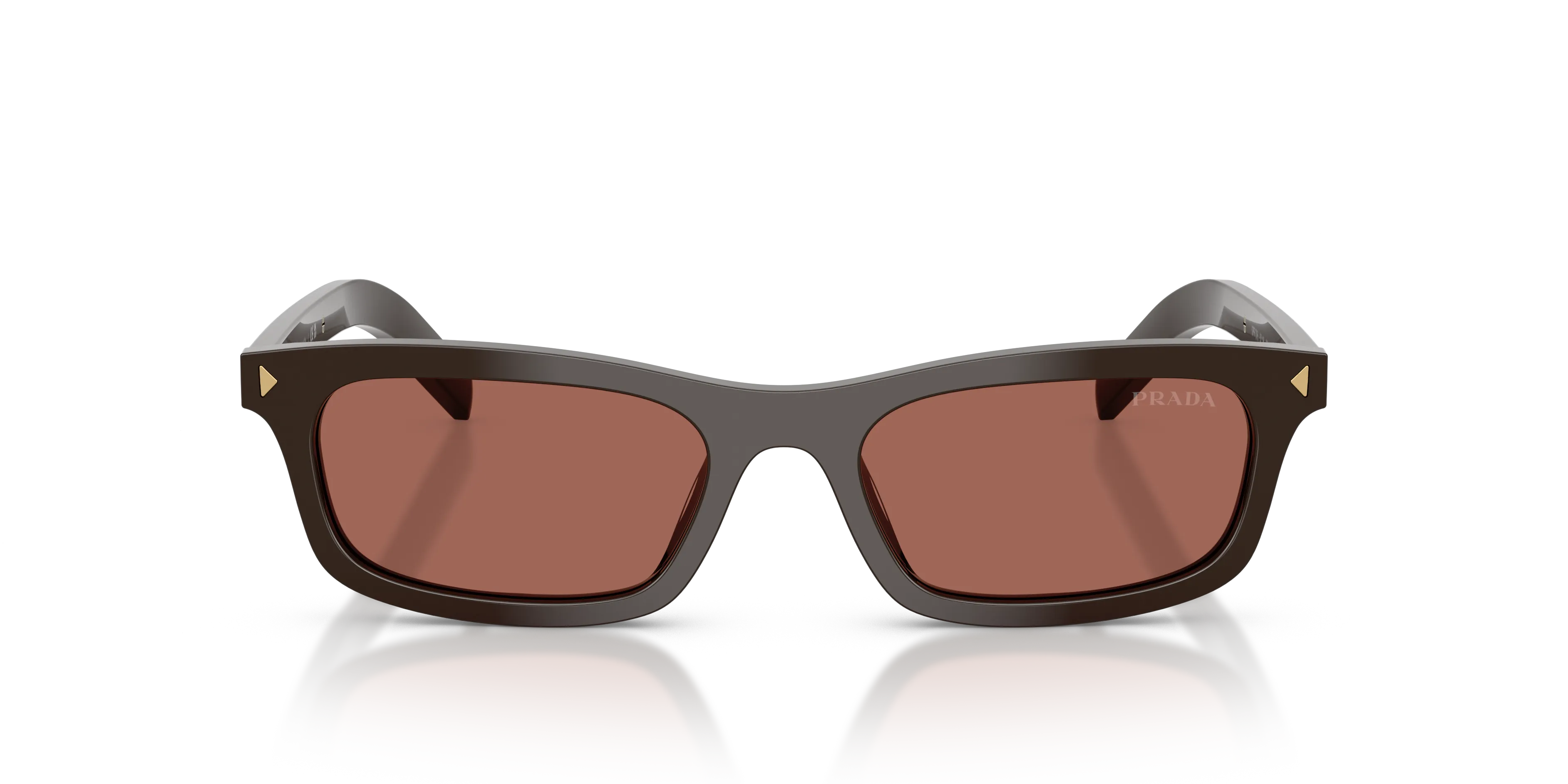 Prada PR D05S 27I20W Occhiali da sole Acetato Marrone Marrone Pillow Normale - immagine 3