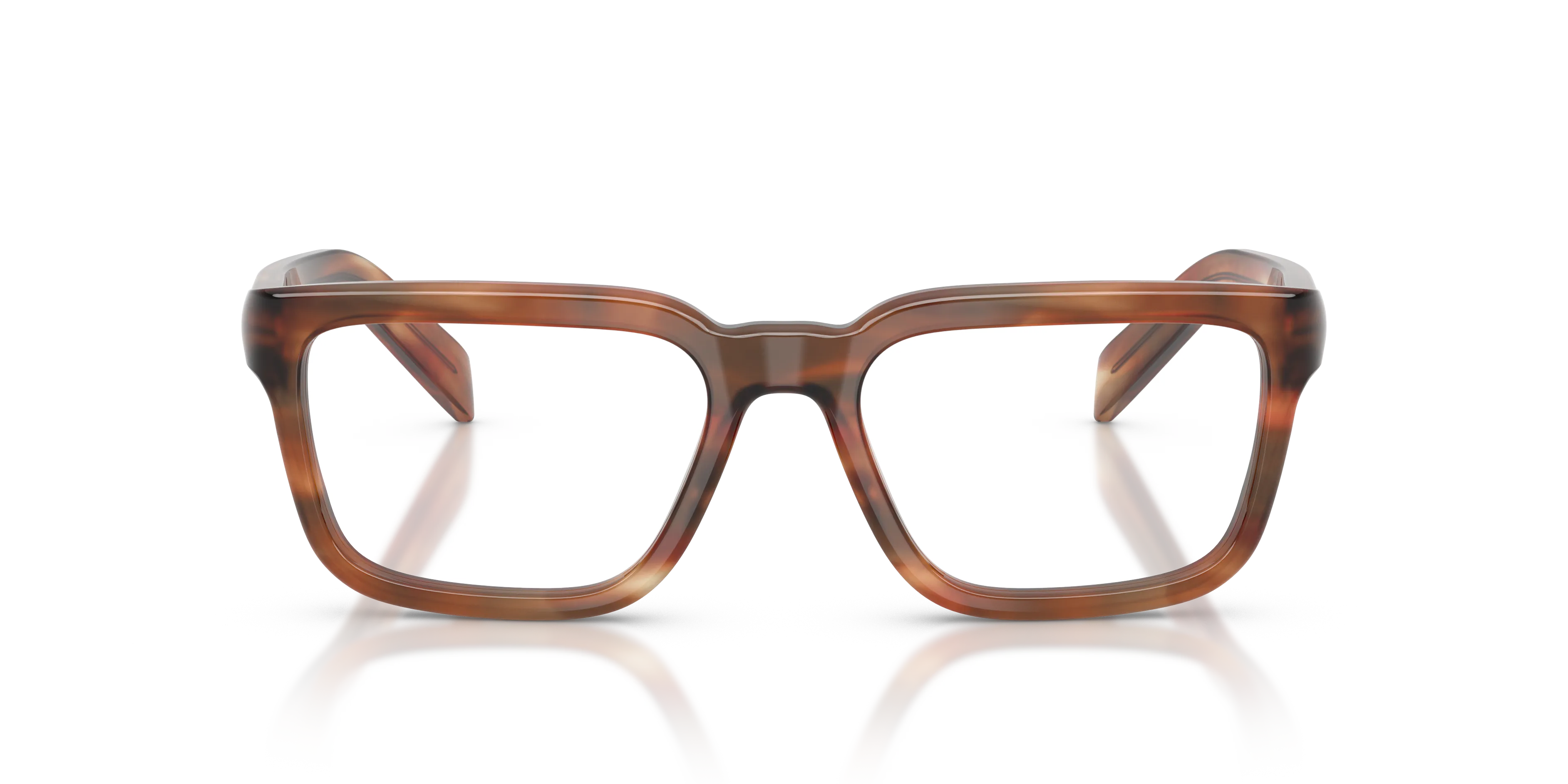 Prada PR D04V 24G1O1 Montature da vista Acetato Tartaruga Trasparente Pillow Normale - immagine 3