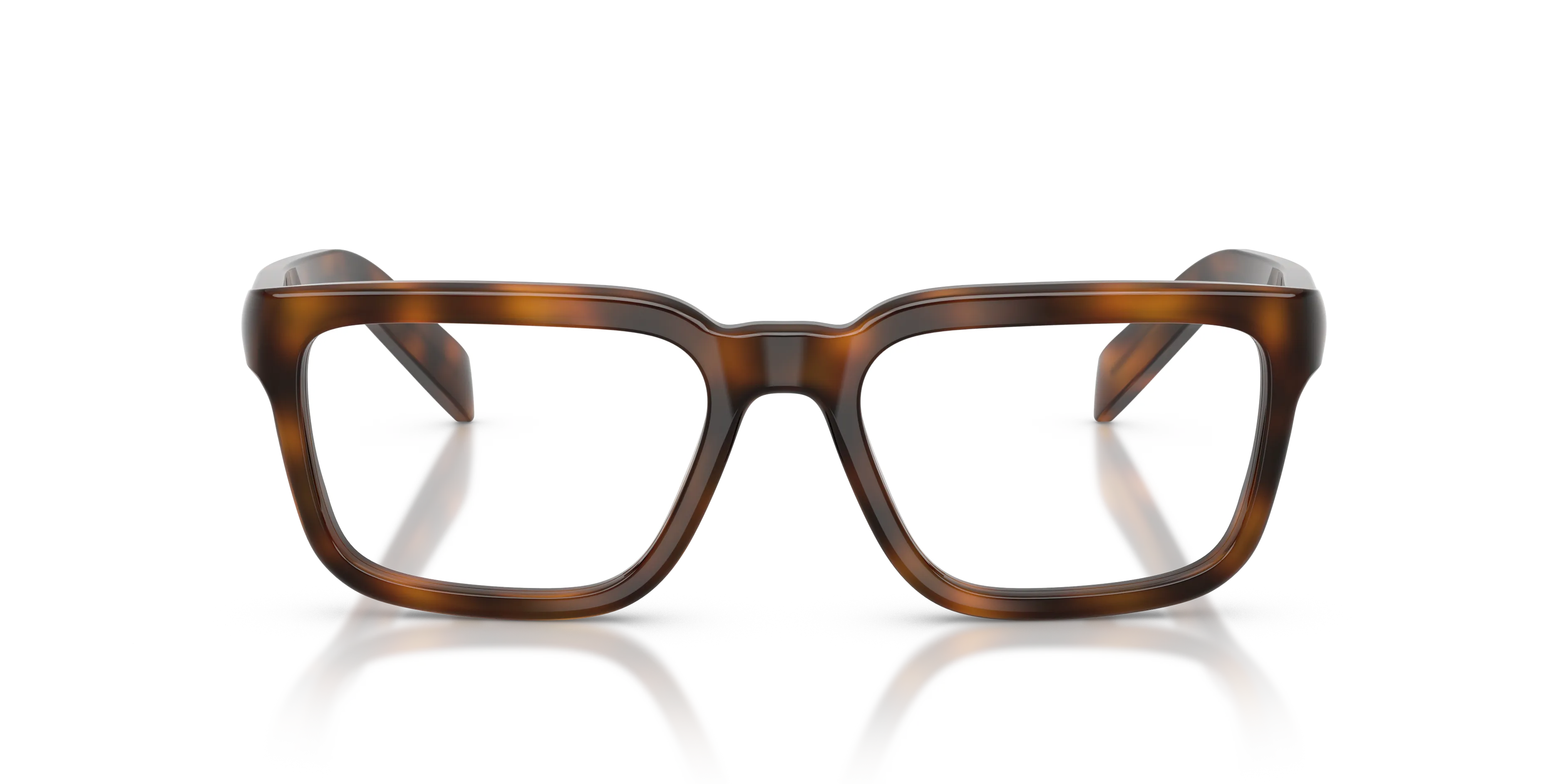 Prada PR D04V 20D1O1 Montature da vista Acetato Tartaruga Trasparente Pillow Normale - immagine 3