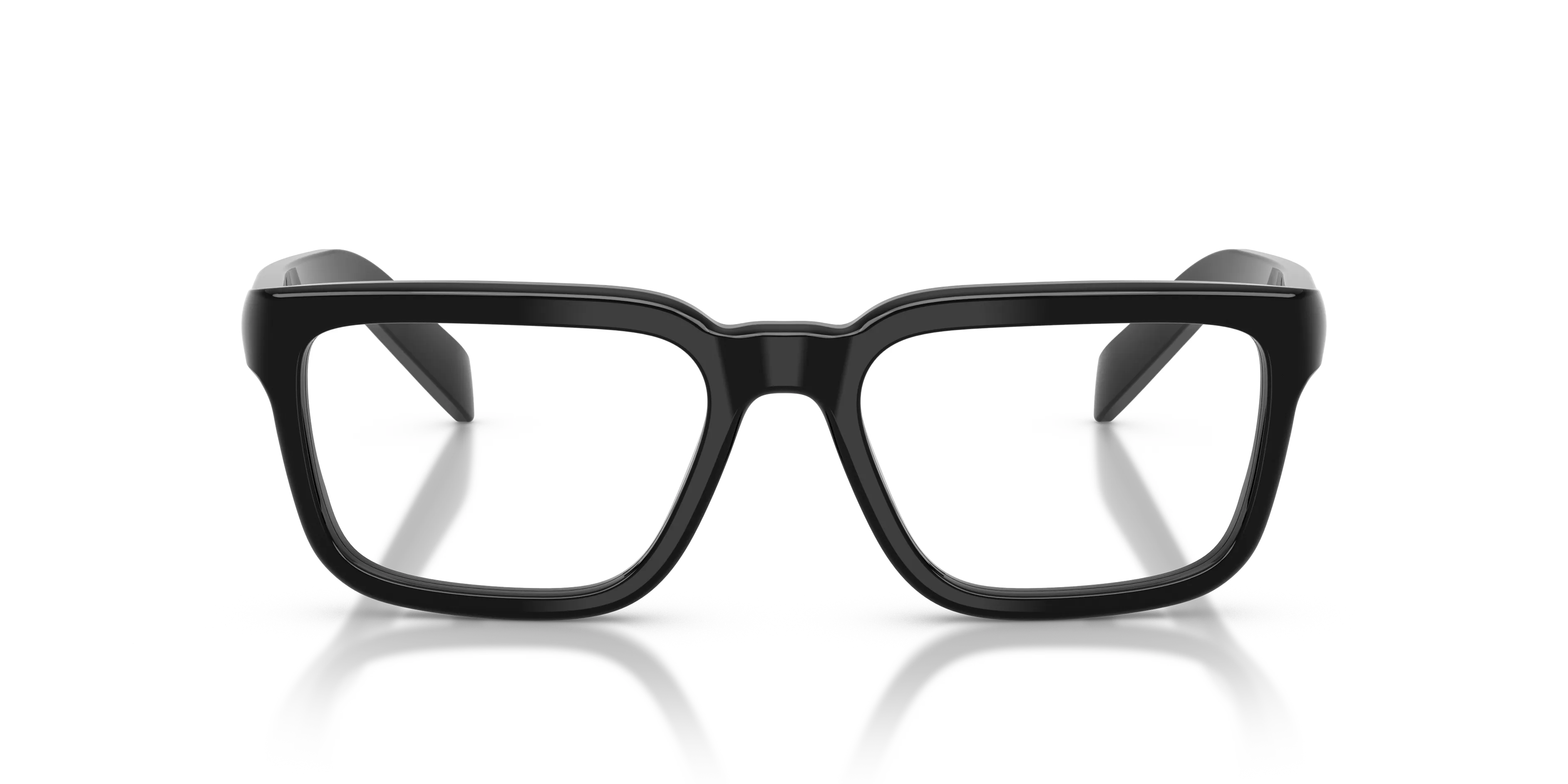 Prada PR D04V 16K1O1 Montature da vista Acetato Nero Trasparente Pillow Normale - immagine 3