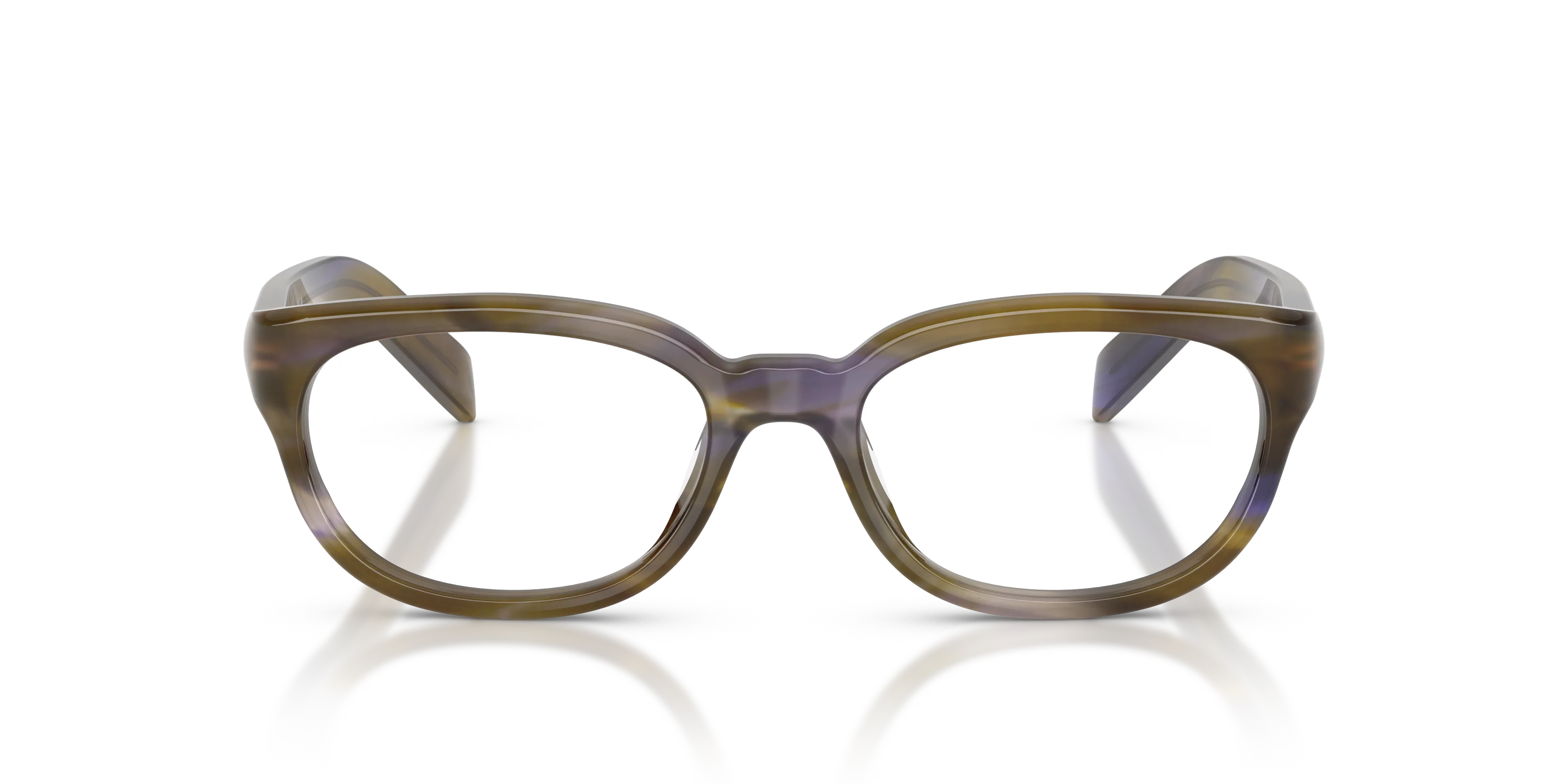 Prada PR D03VU 23G1O1 Montature da vista Acetato Tartaruga Trasparente Pantos Normale - immagine 3