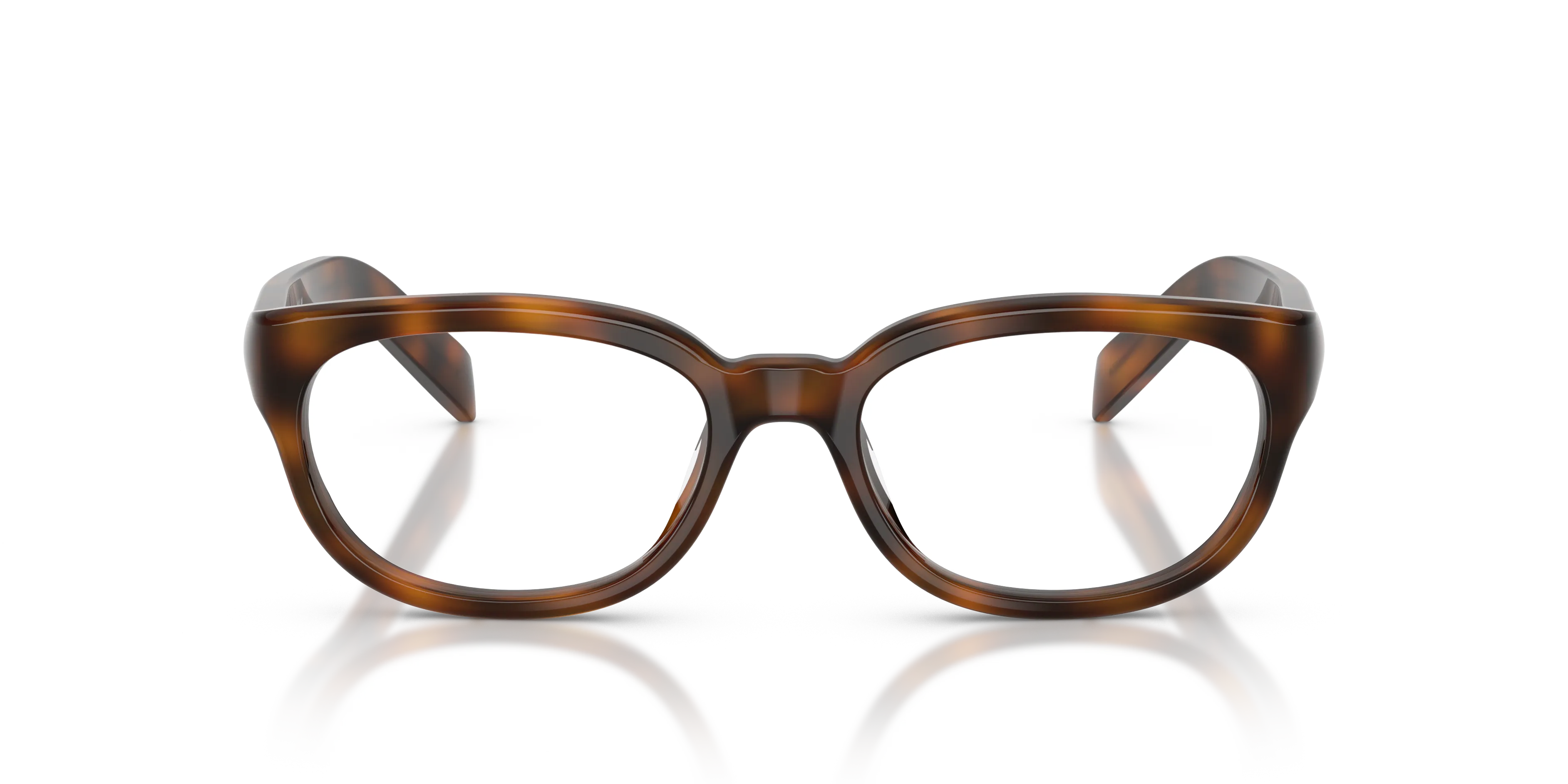 Prada PR D03VU 20D1O1 Montature da vista Acetato Tartaruga Trasparente Pantos Normale - immagine 3