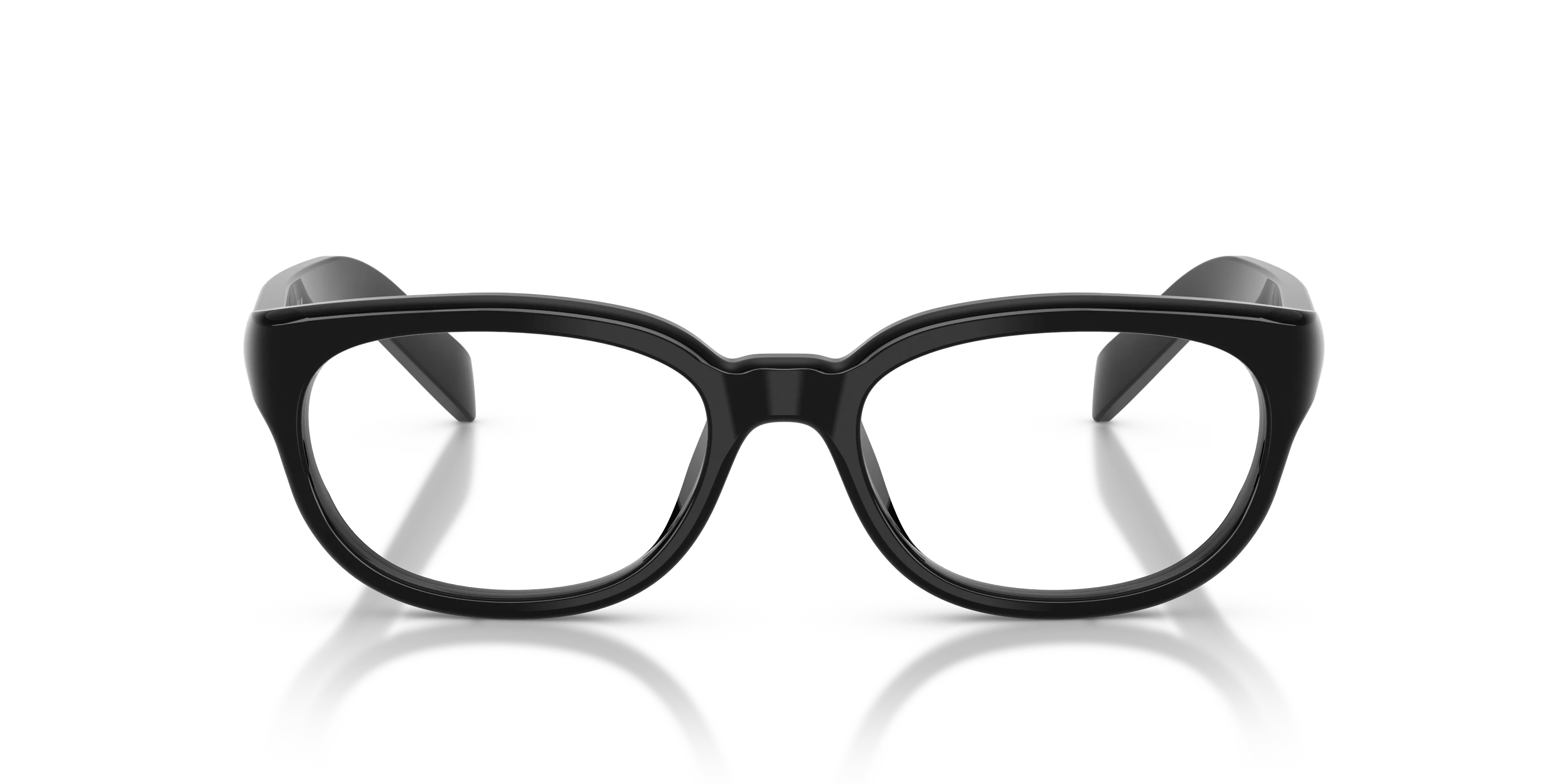 Prada PR D03VU 16K1O1 Montature da vista Acetato Nero Trasparente Pantos Normale - immagine 3