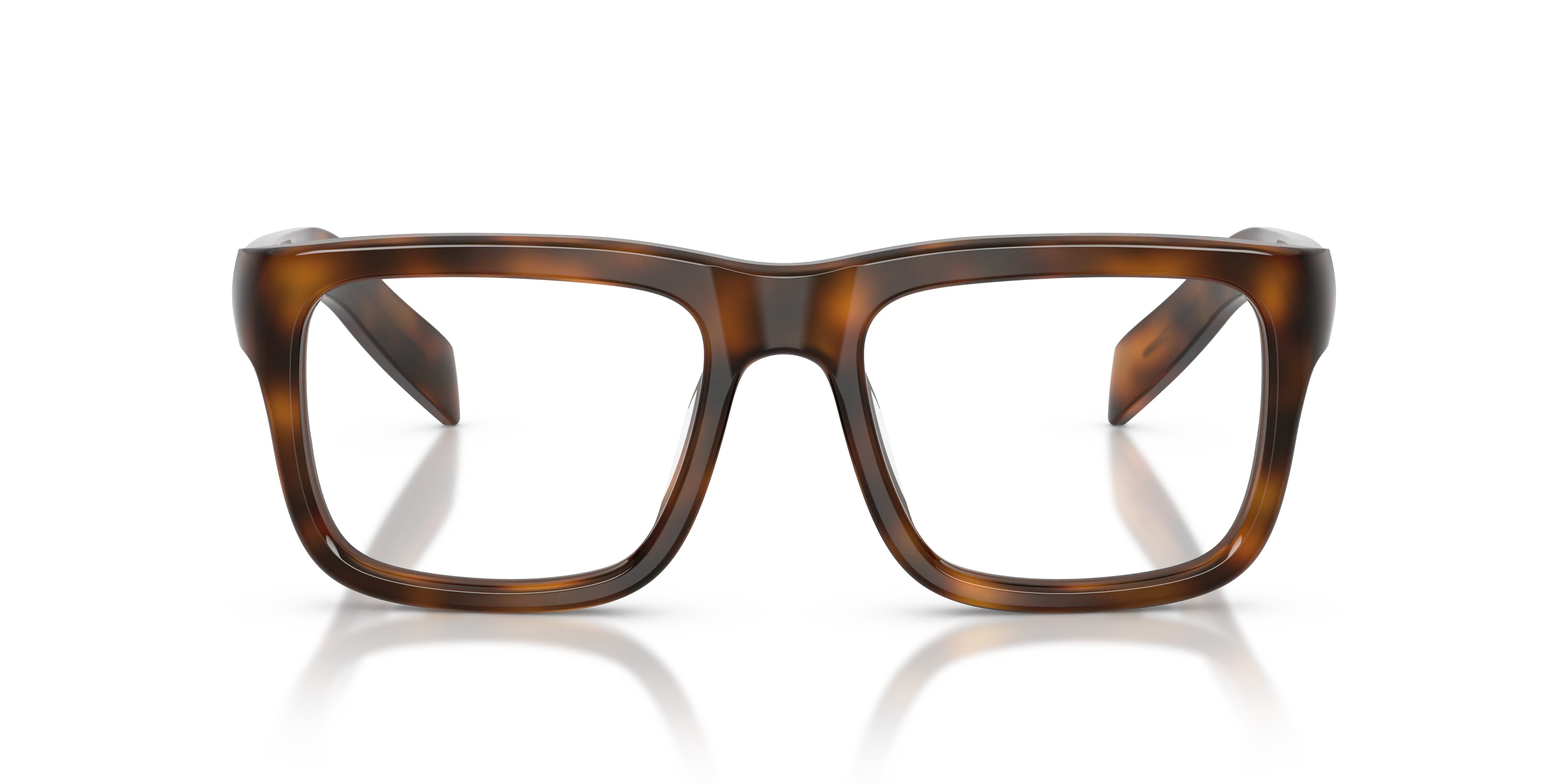 Prada PR D02V 20D1O1 Montature da vista Acetato Tartaruga Trasparente Squadrata Normale - immagine 3