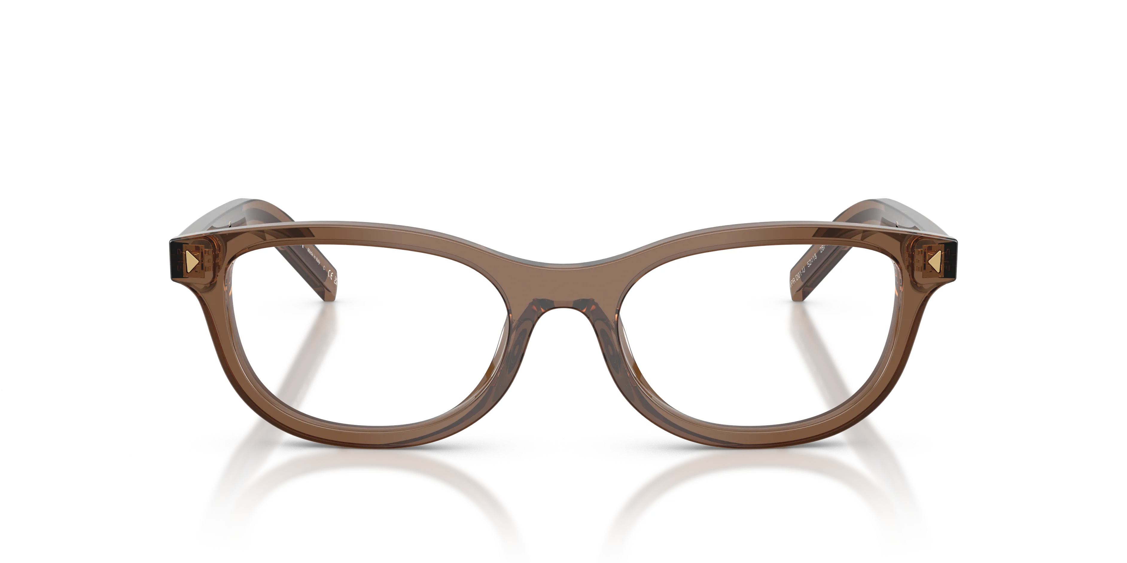 Prada PR D01VU 28I1O1 Montature da vista Acetato Trasparente Trasparente Rotonda Normale - immagine 3