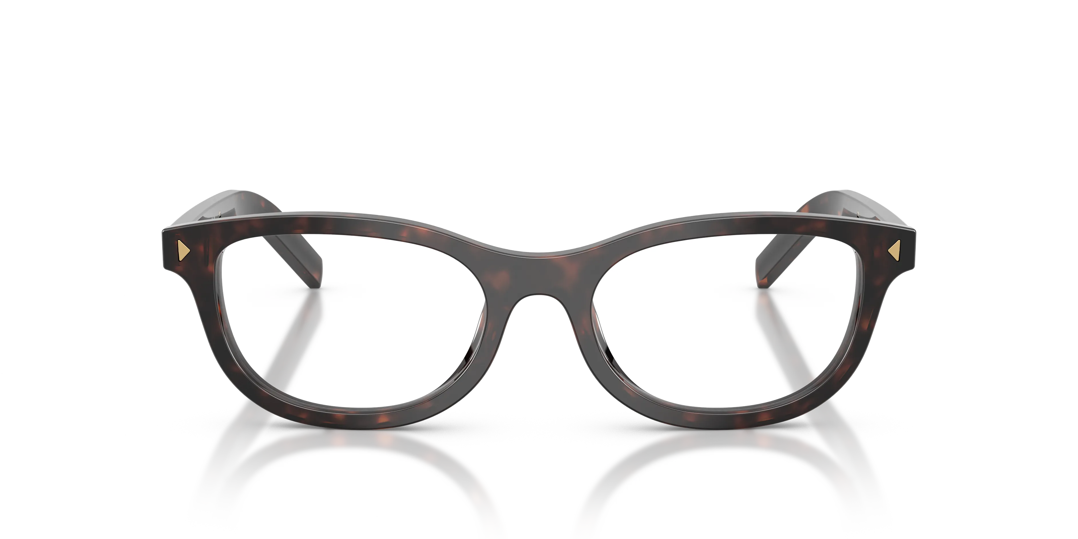 Prada PR D01VU 17N1O1 Montature da vista Acetato Tartaruga Trasparente Rotonda Normale - immagine 3