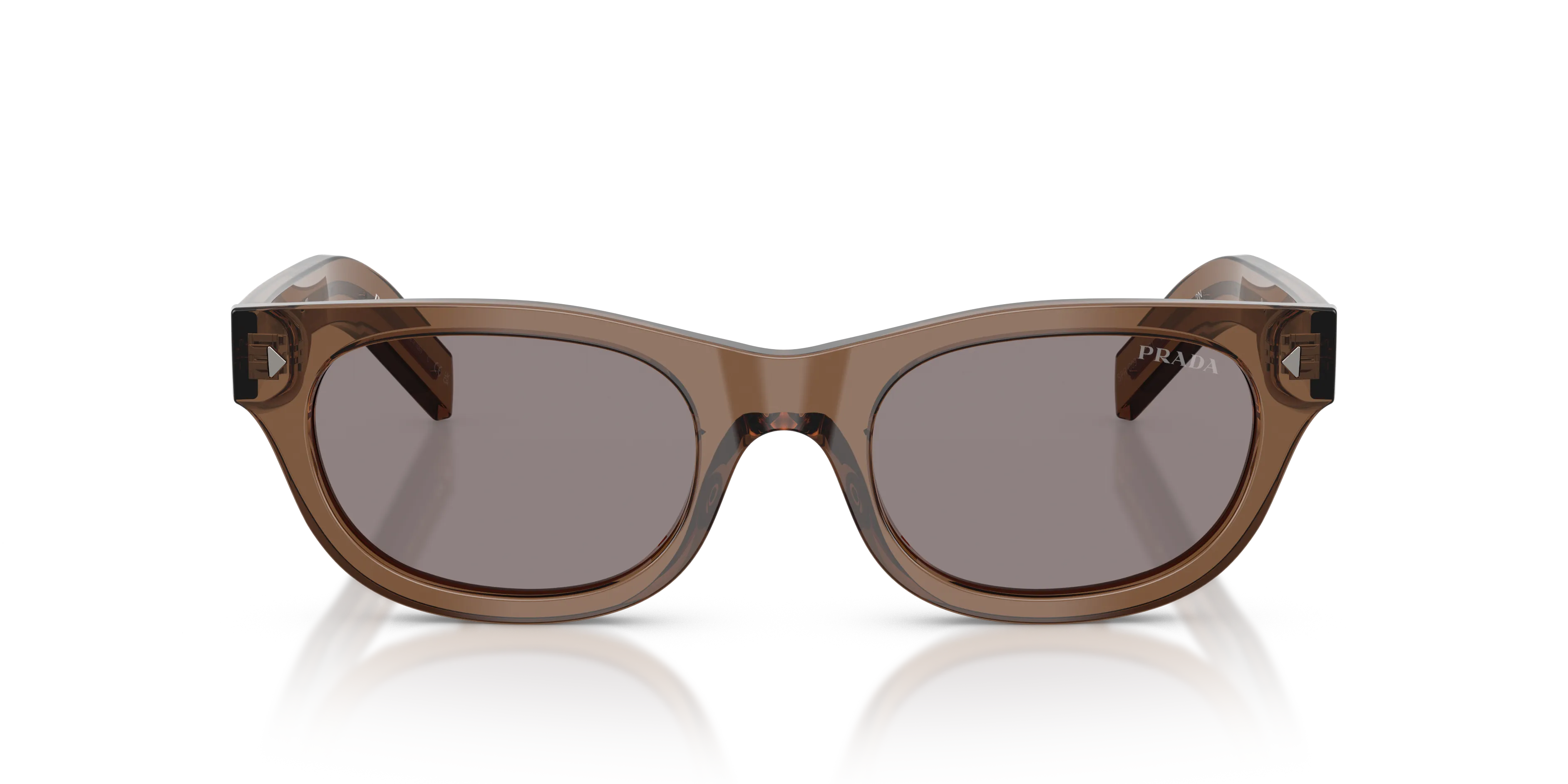 Prada PR C09S 28I03D Occhiali da sole Acetato Marrone Grigio Cat Eye Normale - immagine 3