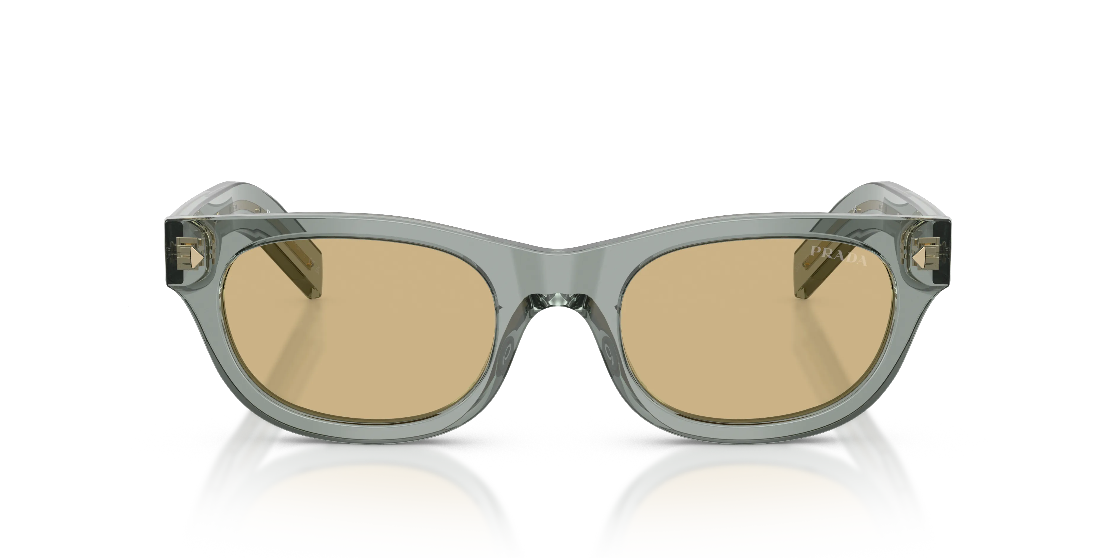 Prada PR C09S 21J70R Occhiali da sole Acetato Grigio Marrone Cat Eye Normale - immagine 3