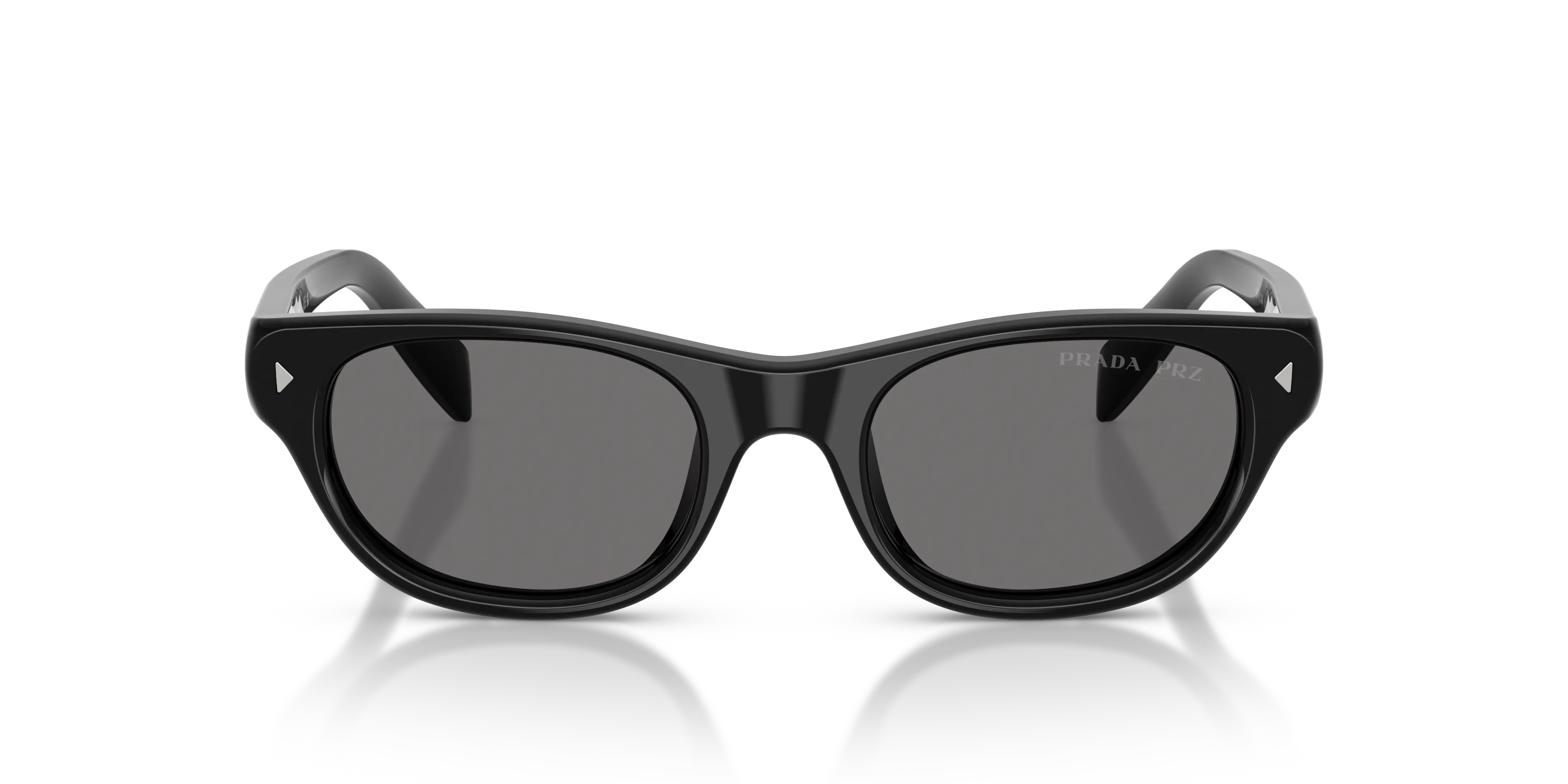 Prada PR C08S 16K90T Occhiali da sole Acetato Nero Grigio Cat Eye Polarizzata - immagine 3