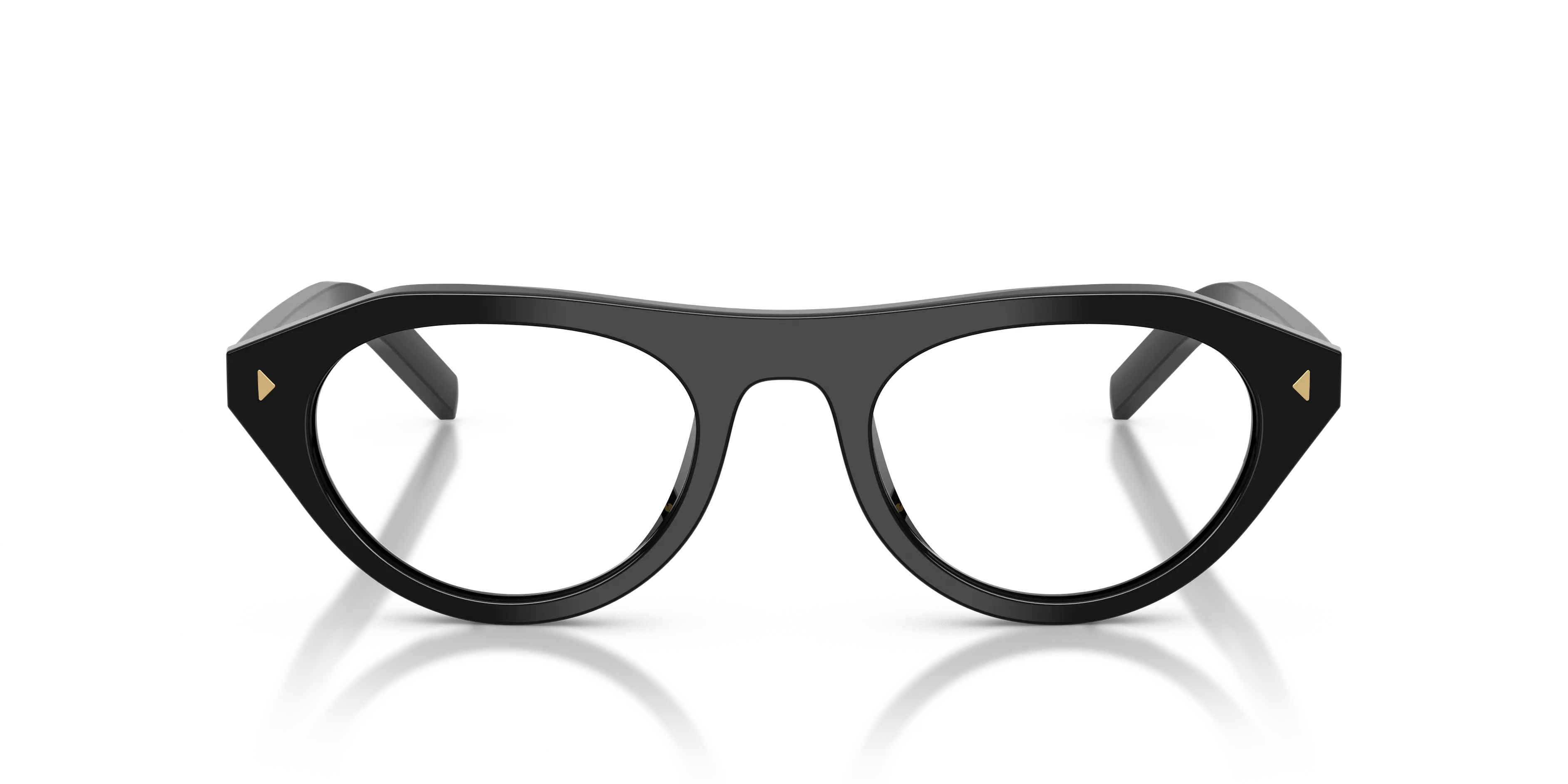 Prada PR B15S 16K60K Occhiali da sole Acetato Nero Trasparente Geometrica Normale - immagine 3