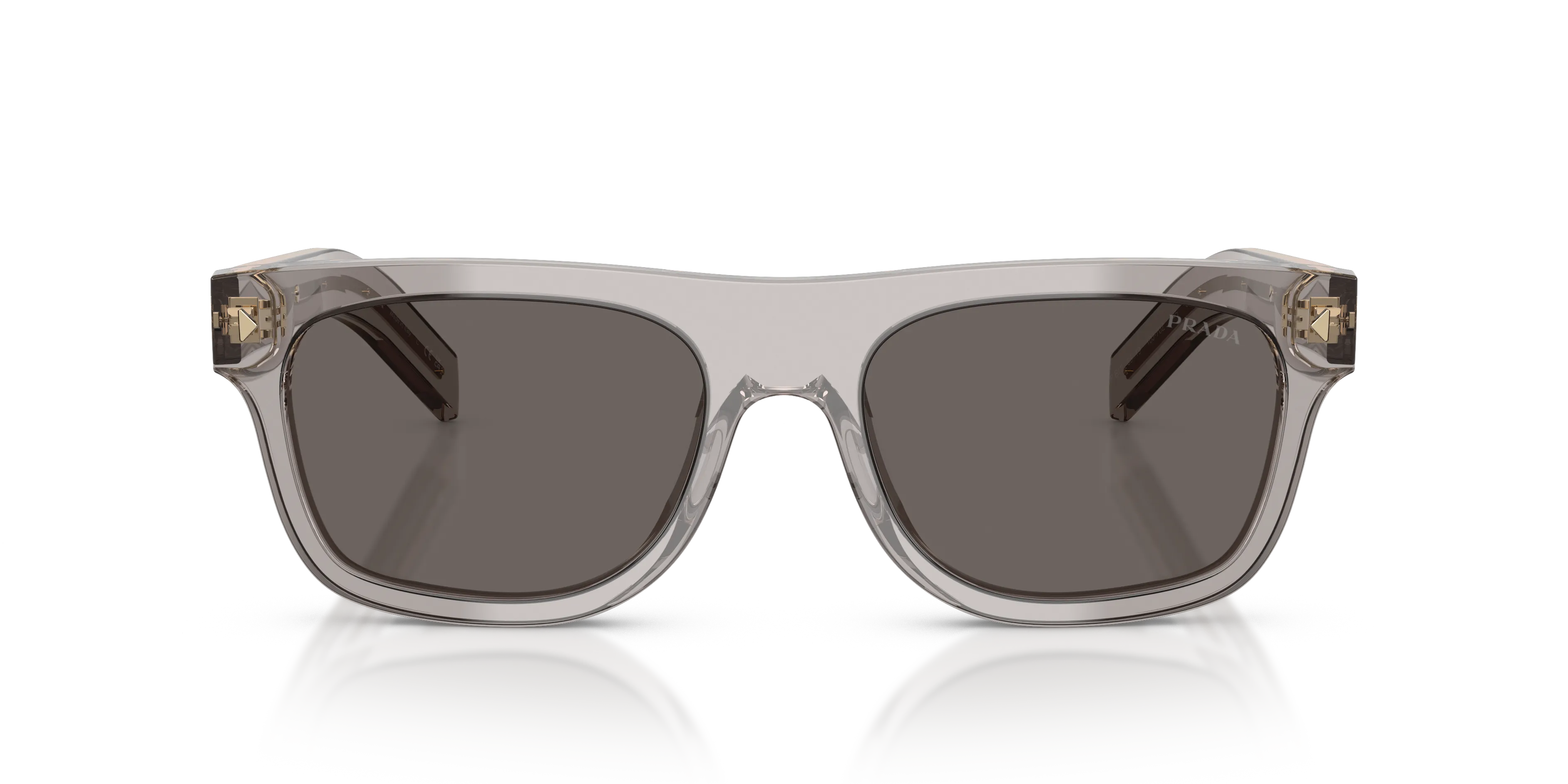 Prada PR B12S 10J70Z Occhiali da sole Acetato Grigio Grigio Pillow Normale - immagine 3
