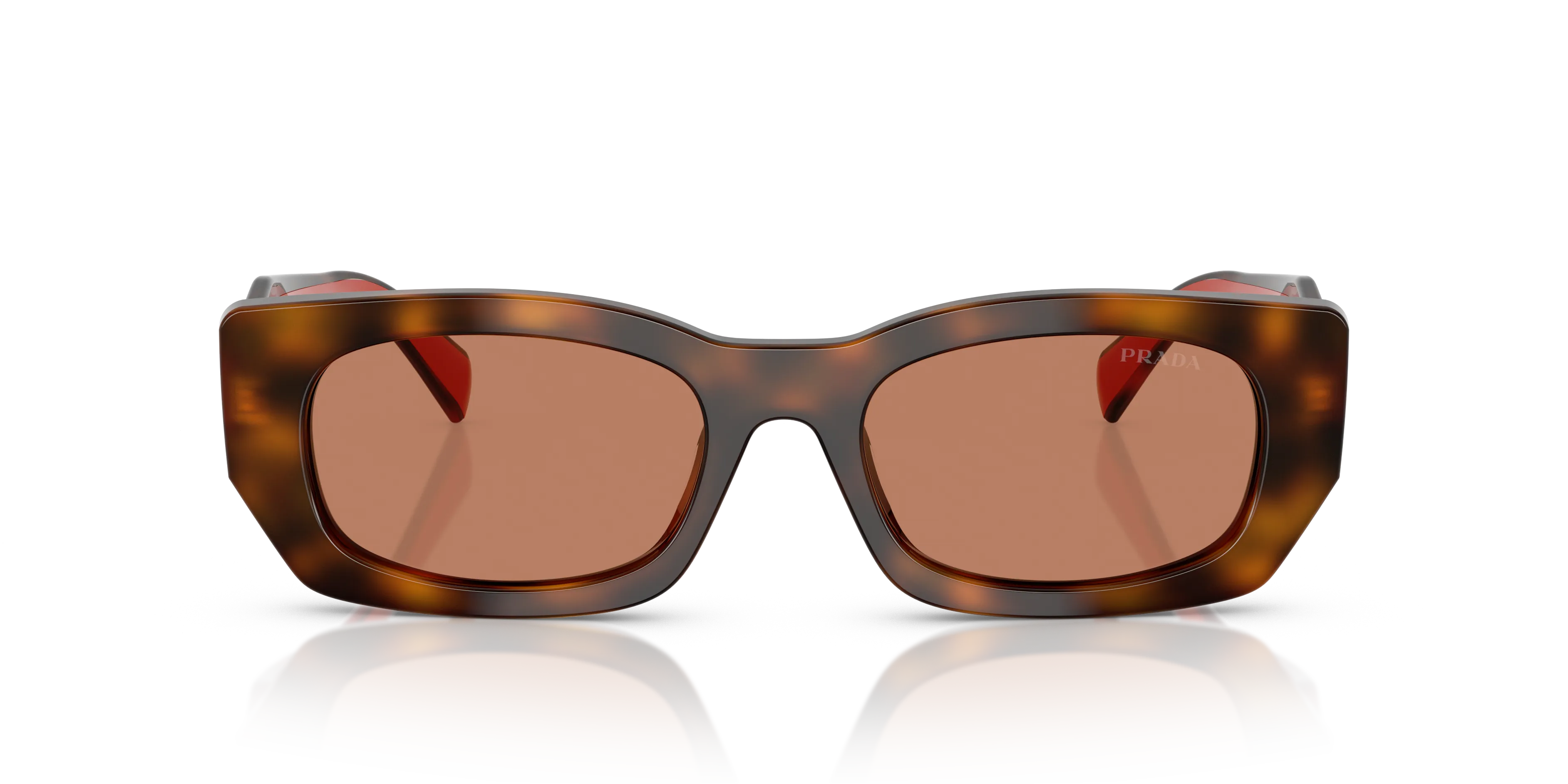 Prada PR B05S 01K90Q Occhiali da sole Acetato Tartaruga Marrone Pillow Normale - immagine 3
