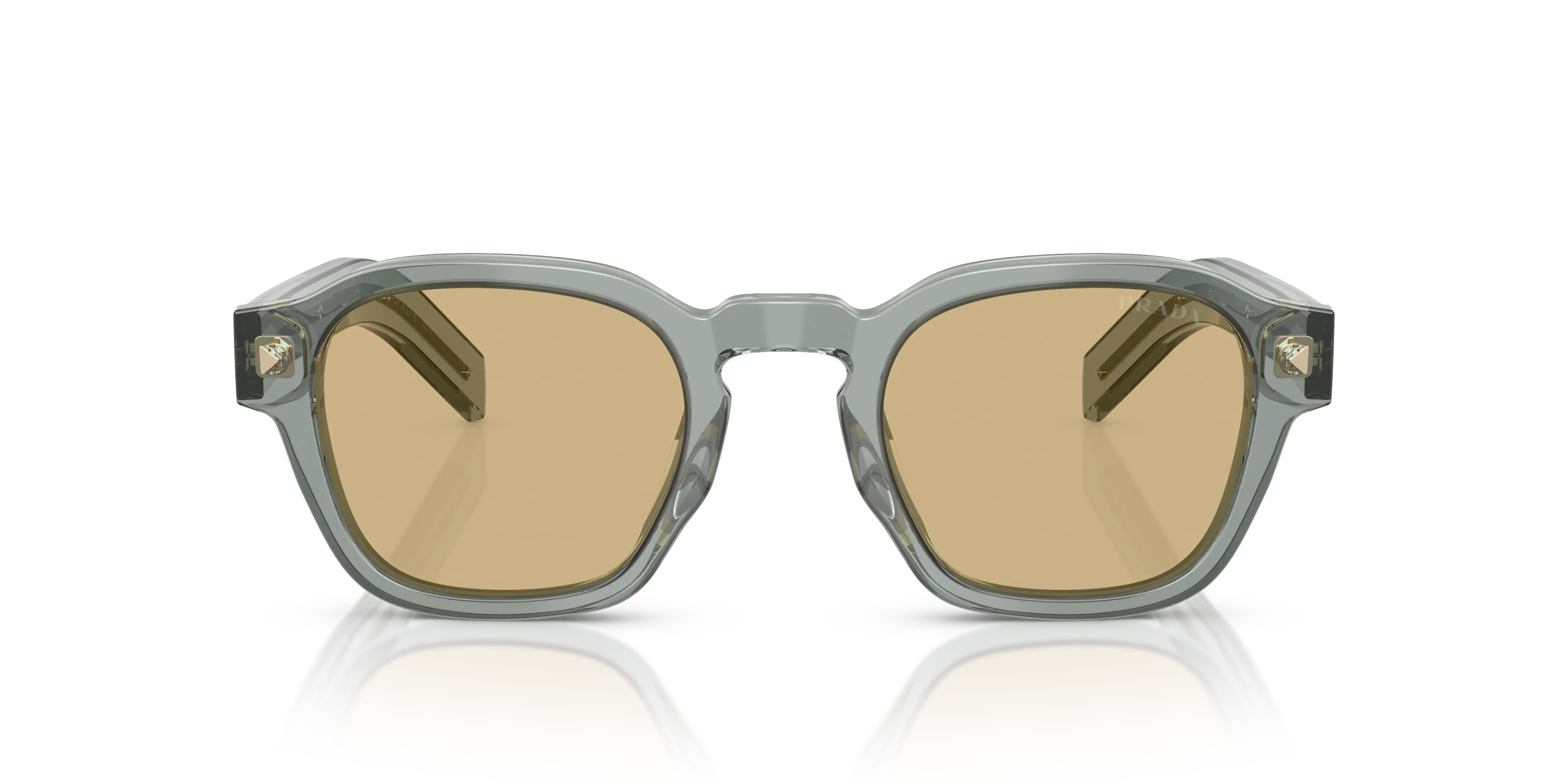 Prada PR A16S 21J70R Occhiali da sole Acetato Grigio Marrone Pantos Normale - immagine 3