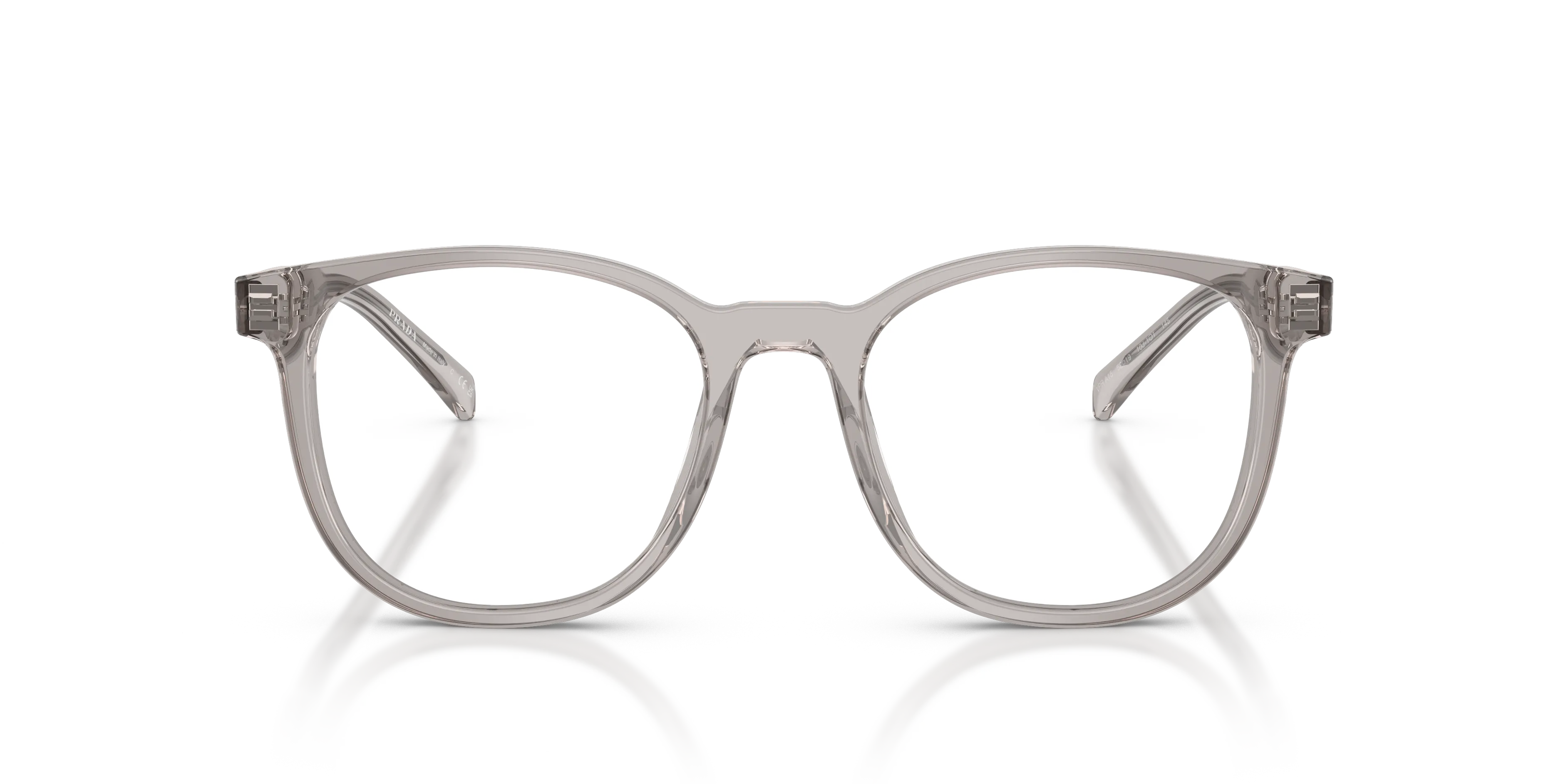 Prada PR A15V 10J1O1 Montature da vista Acetato Grigio Trasparente Pantos Normale - immagine 3