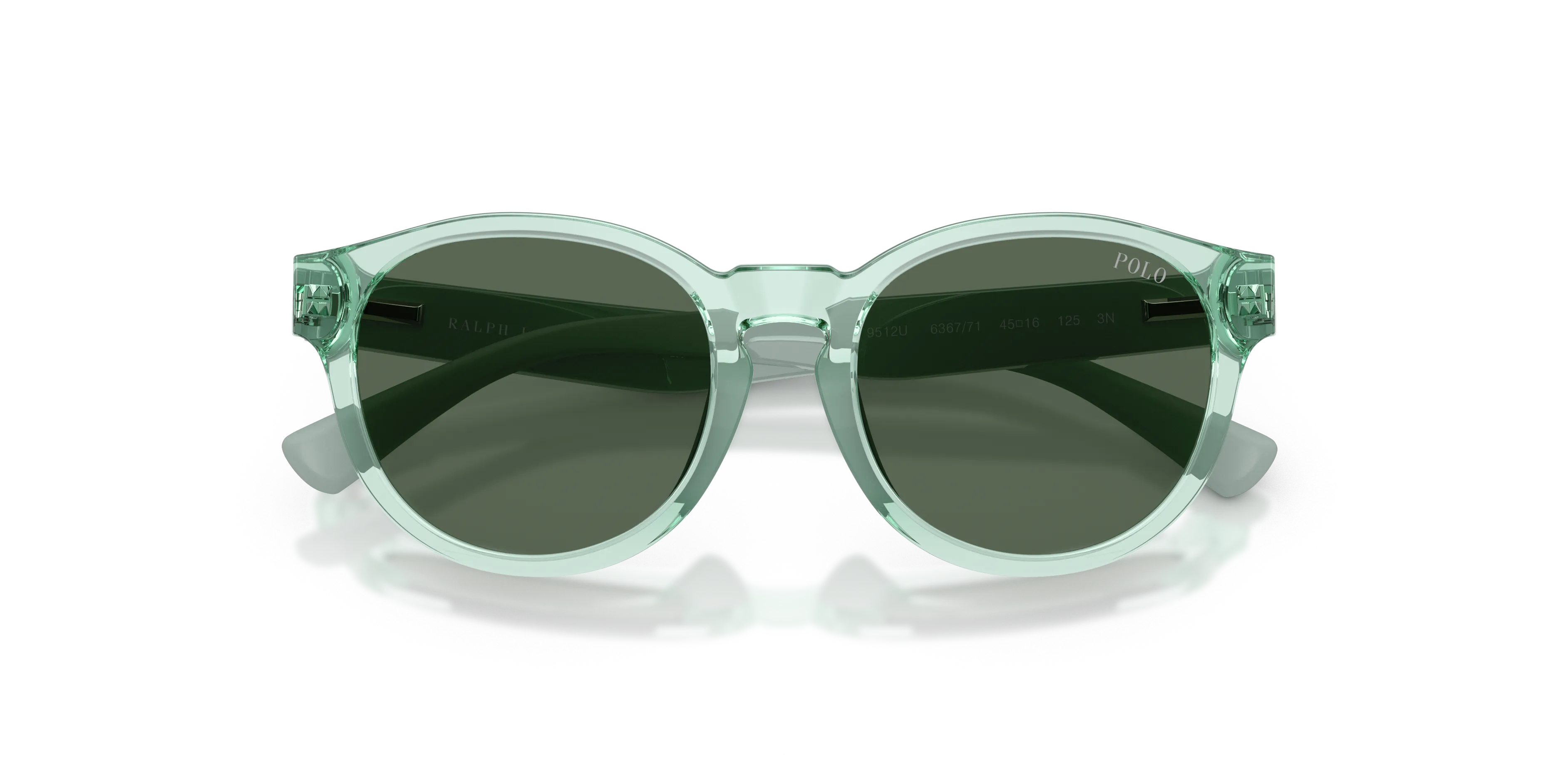 Polo Ralph Lauren PP9512U 636771 Occhiali da sole bambino Iniettato Verde Verde Pantos Normale - immagine 2